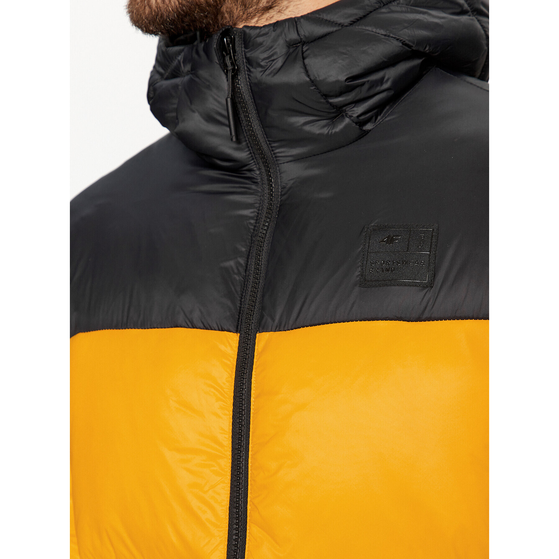 4F Пухено яке AW23TDJAM243 Оранжев Regular Fit - Pepit.bg