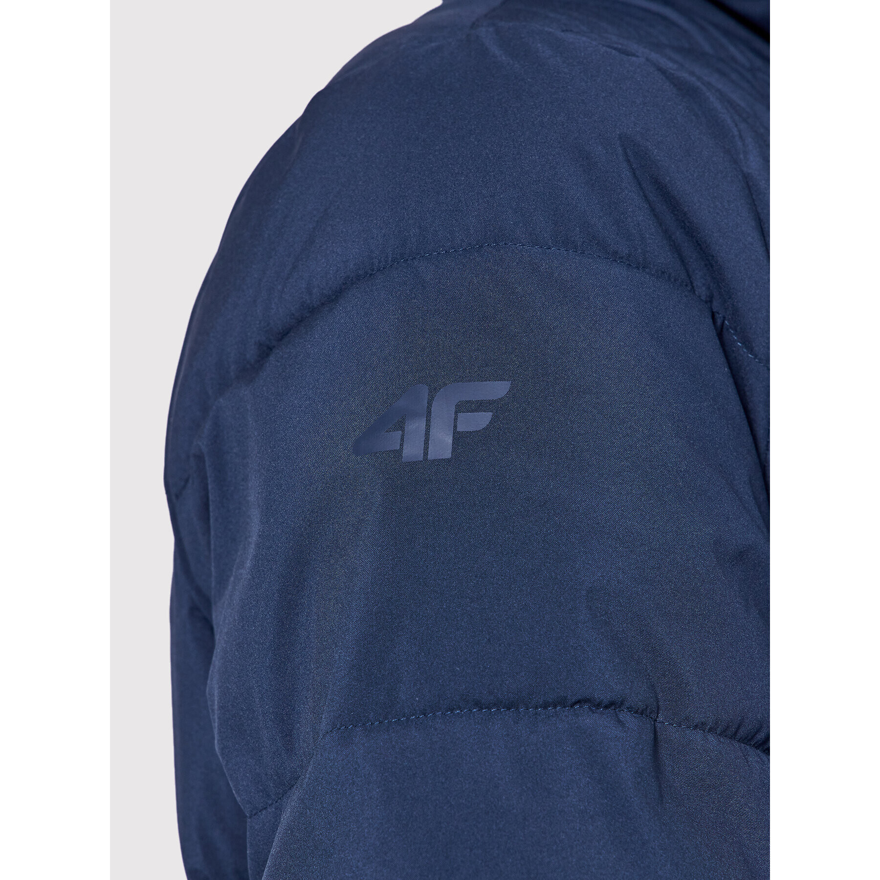 4F Пухено яке H4Z21-KUDP012 Тъмносин Regular Fit - Pepit.bg