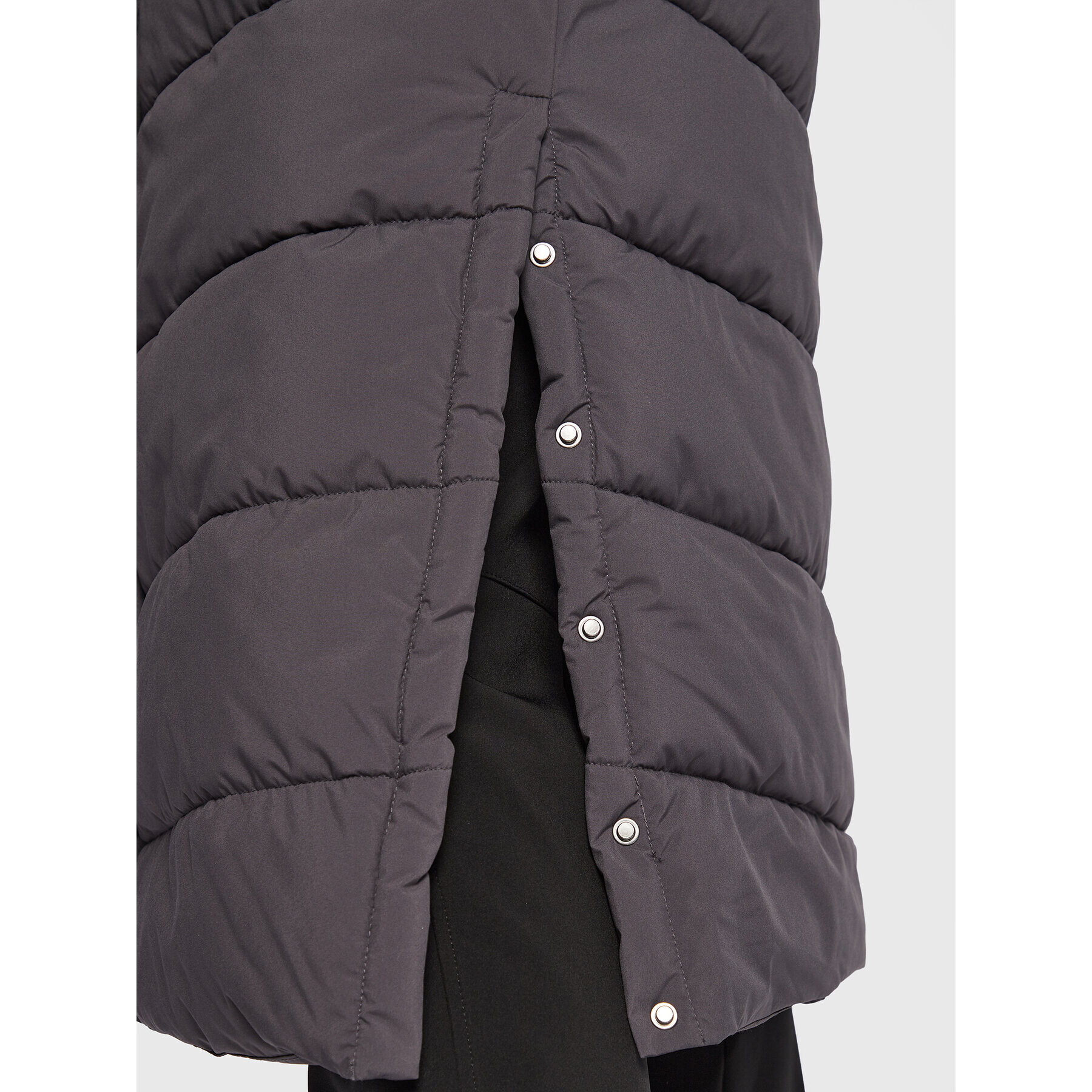 4F Пухено яке H4Z22-KUDP012 Сив Regular Fit - Pepit.bg