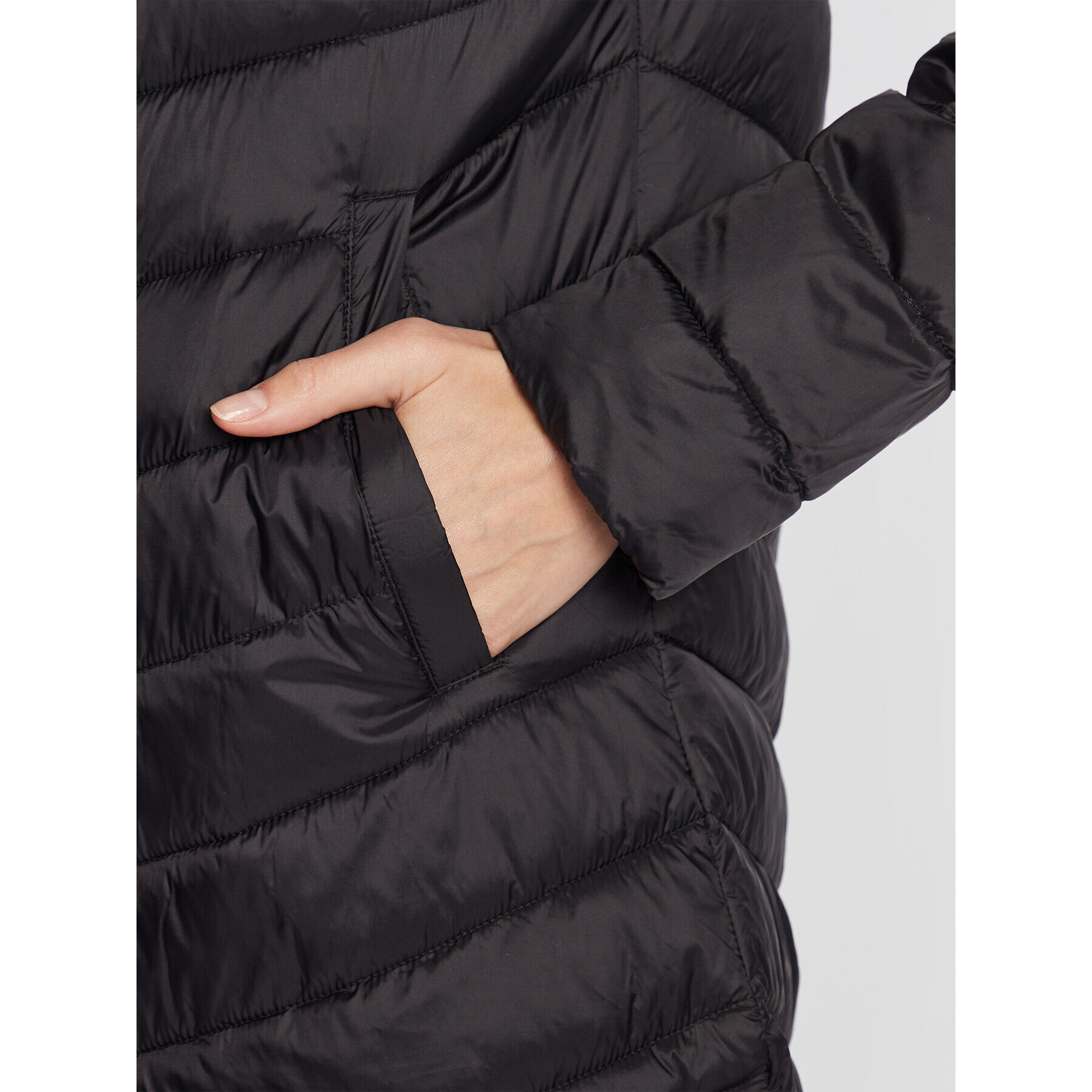 4F Пухено яке H4Z22-KUDP015 Черен Regular Fit - Pepit.bg