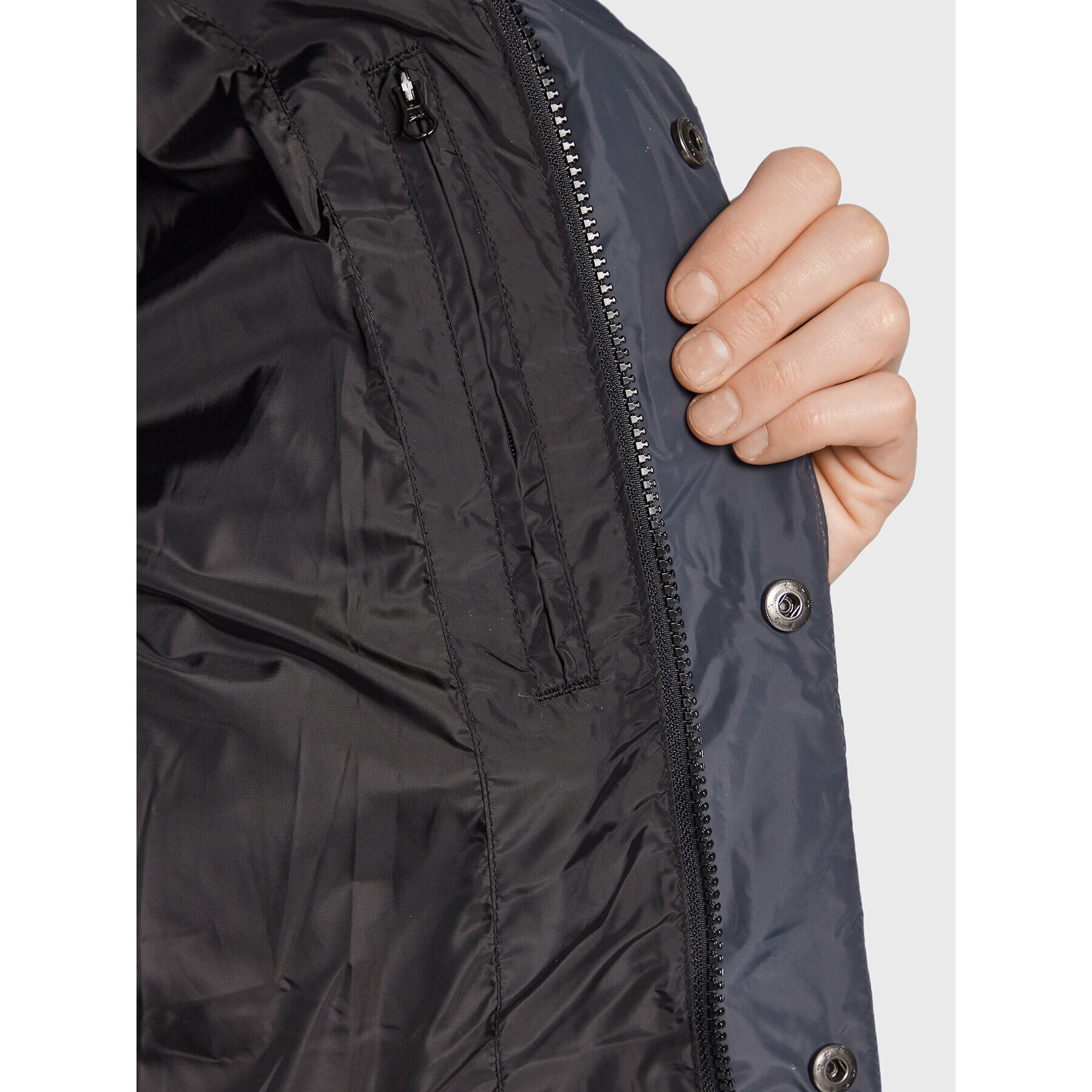 4F Пухено яке H4Z22-KUMP009 Сив Regular Fit - Pepit.bg