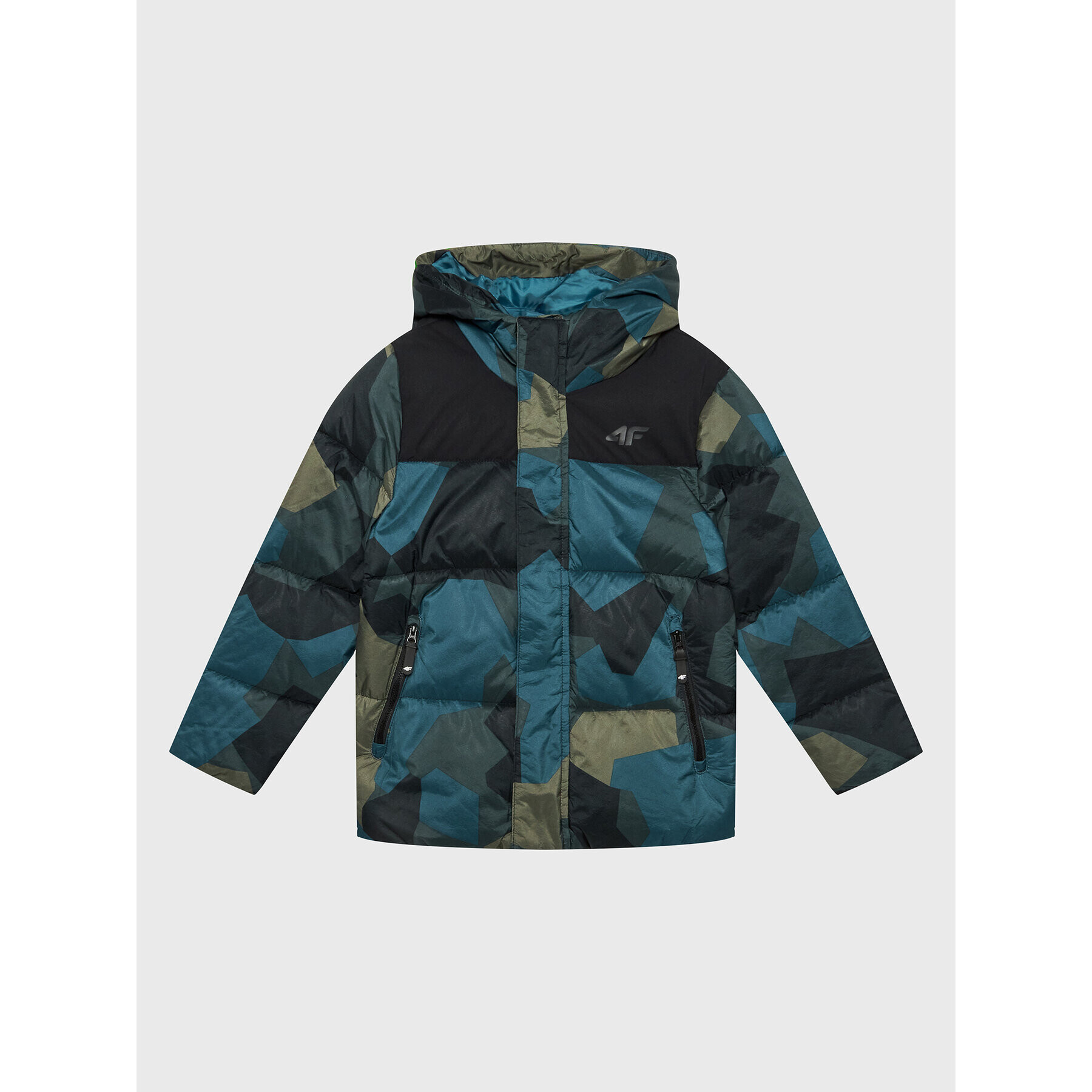 4F Пухено яке HJZ22-JKUMP004 Цветен Regular Fit - Pepit.bg