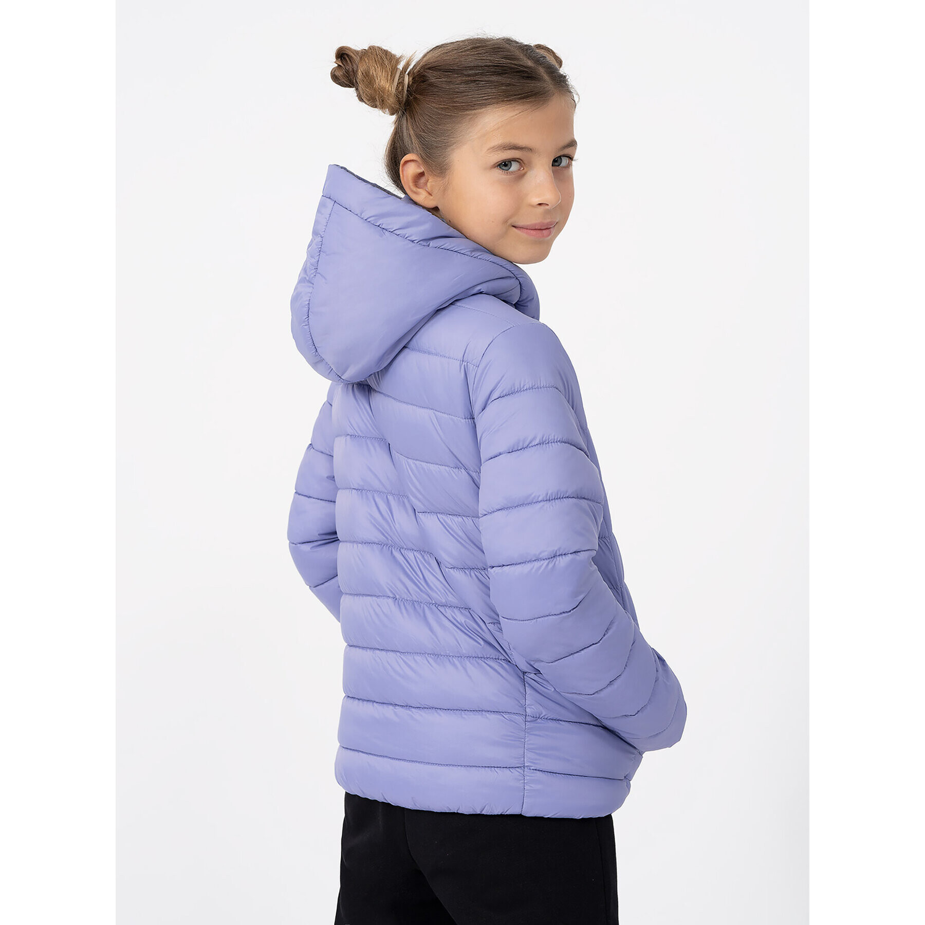 4F Пухено яке JAW23TDJAF266 Син Regular Fit - Pepit.bg