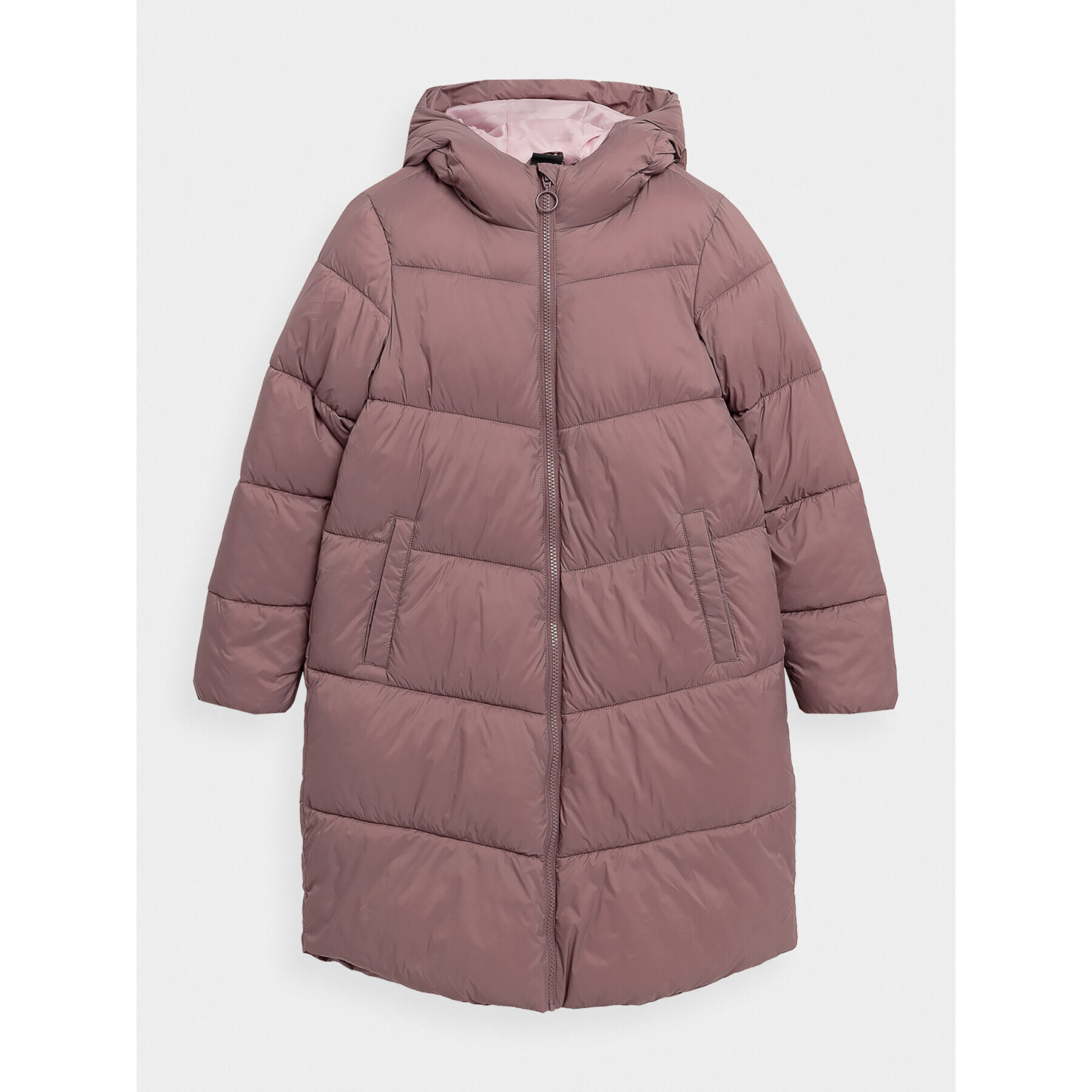 4F Пухено яке JAW23TDJAF268 Кафяв Regular Fit - Pepit.bg
