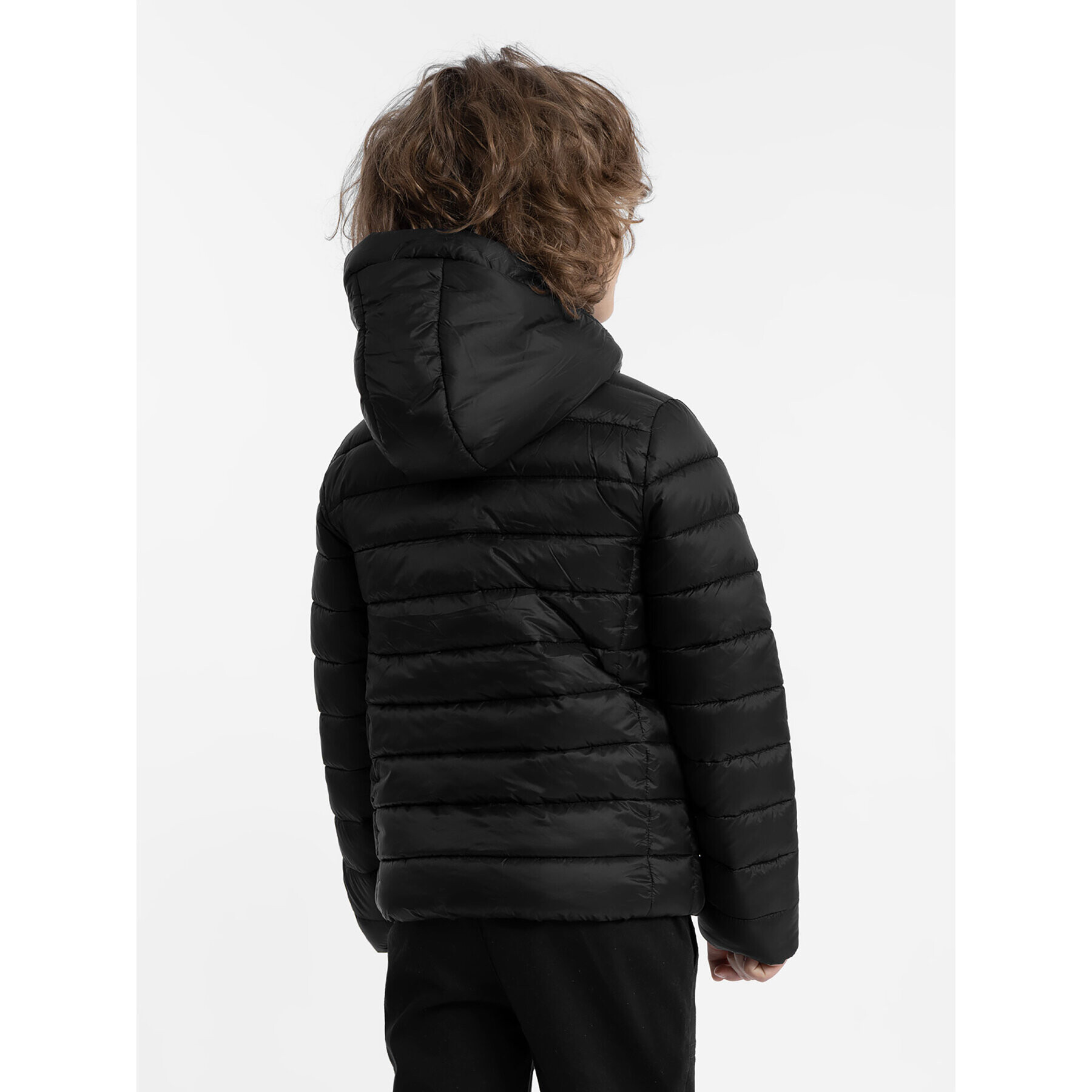 4F Пухено яке JAW23TDJAM273 Черен Regular Fit - Pepit.bg