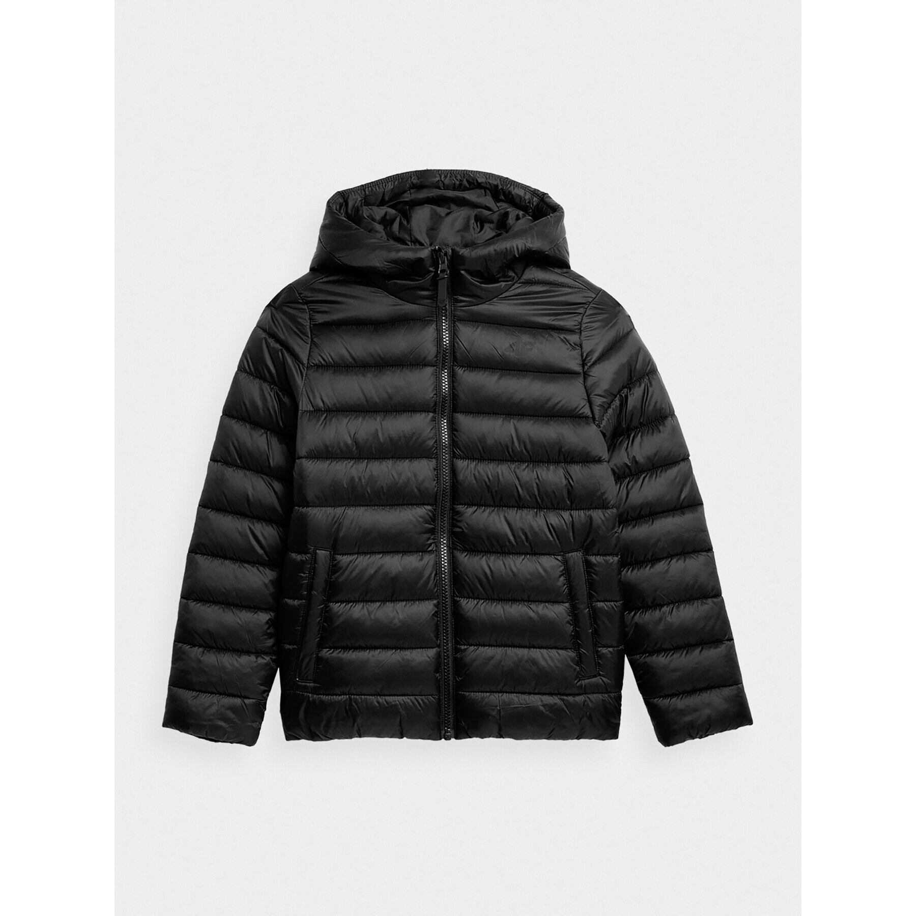 4F Пухено яке JAW23TDJAM273 Черен Regular Fit - Pepit.bg