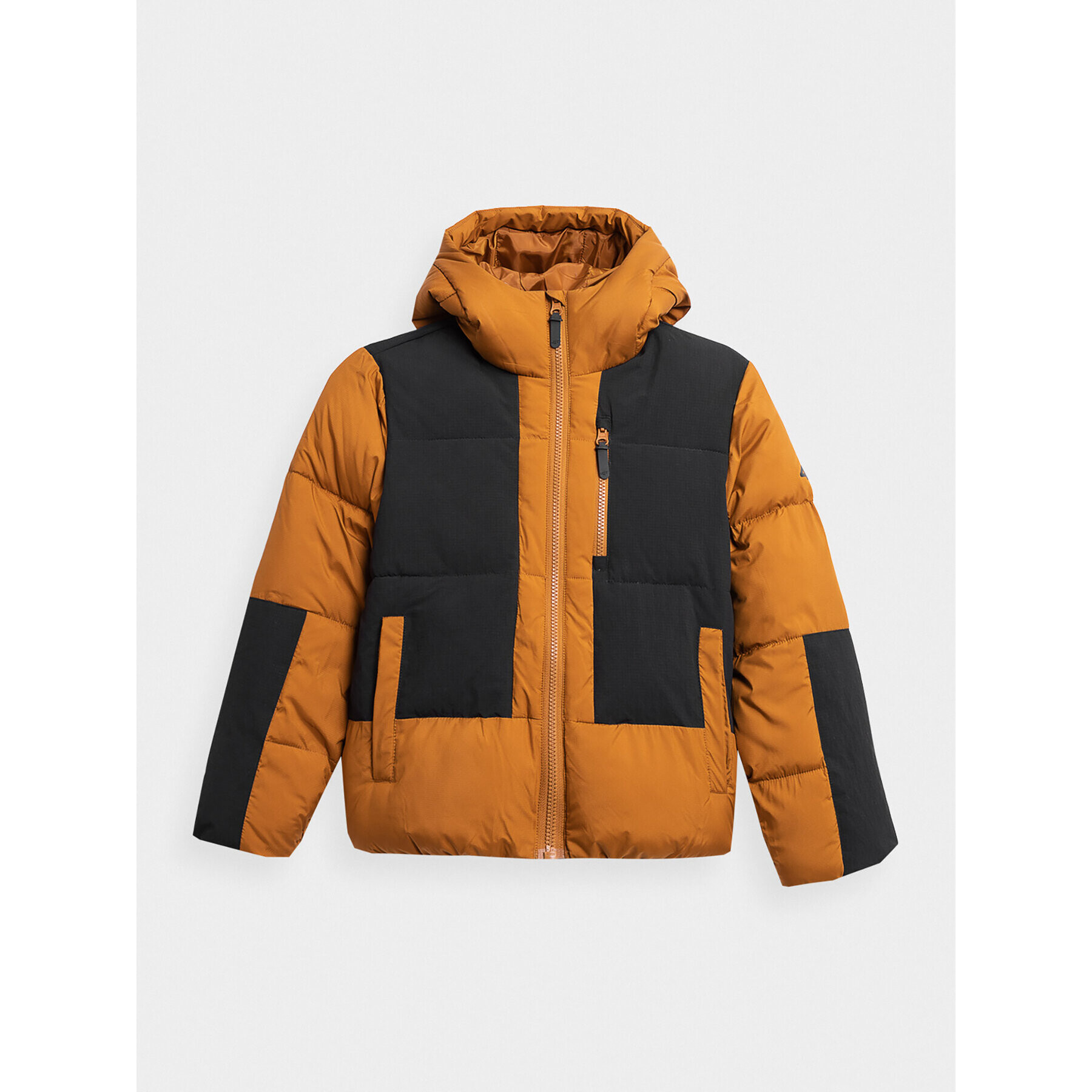 4F Пухено яке JAW23TDJAM276 Кафяв Regular Fit - Pepit.bg