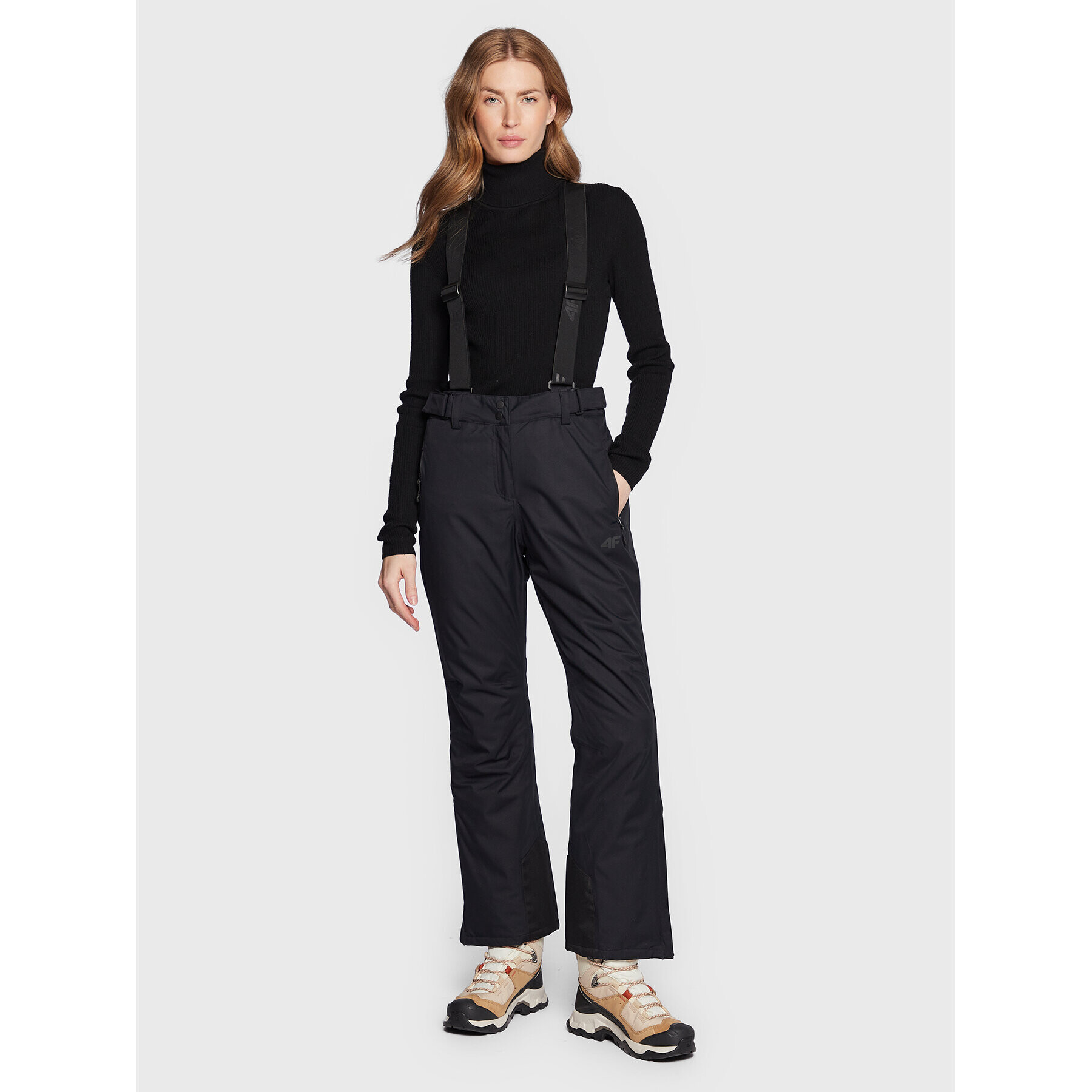 4F Ски панталони H4Z22-SPDN001 Черен Relaxed Fit - Pepit.bg
