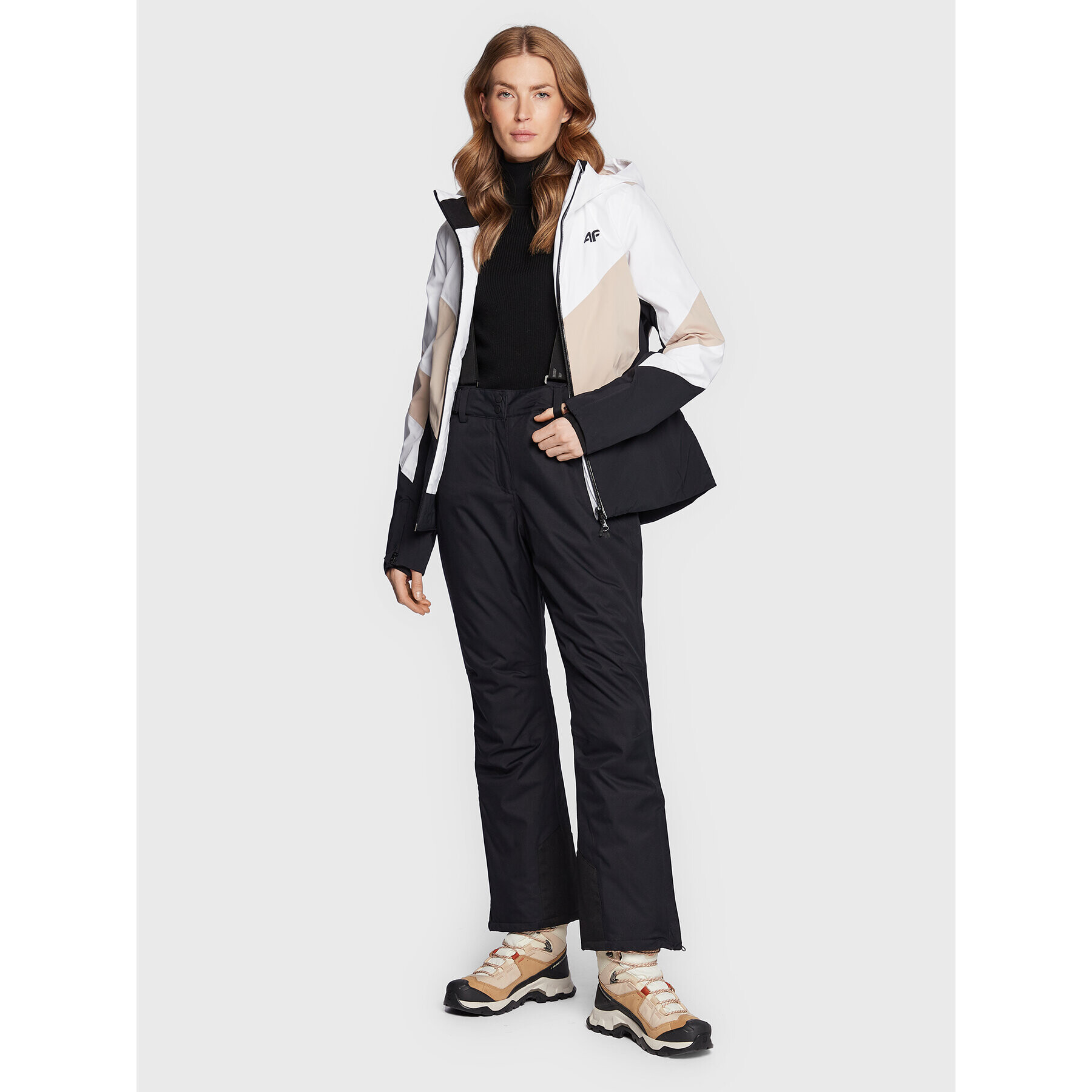 4F Ски панталони H4Z22-SPDN001 Черен Relaxed Fit - Pepit.bg