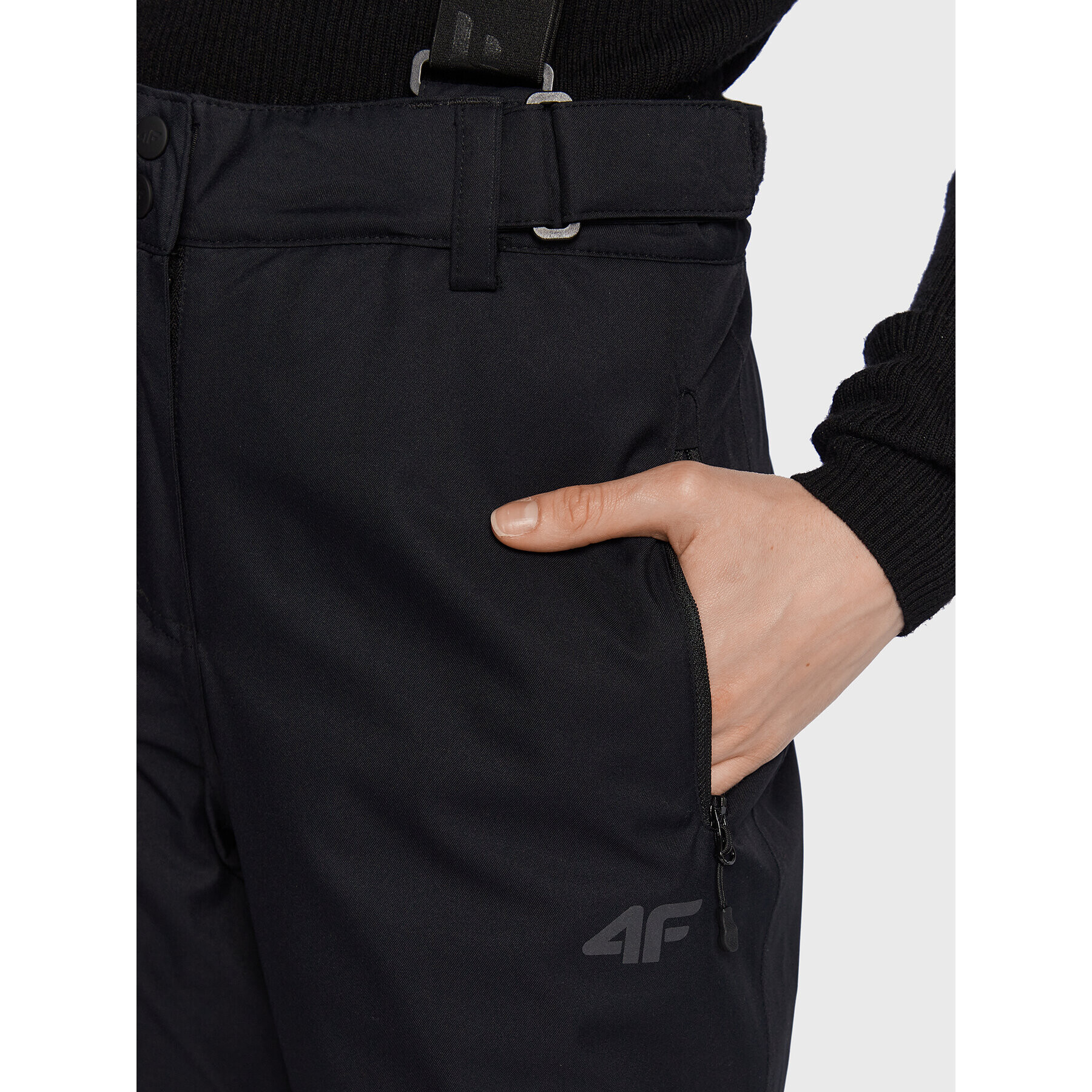 4F Ски панталони H4Z22-SPDN001 Черен Relaxed Fit - Pepit.bg