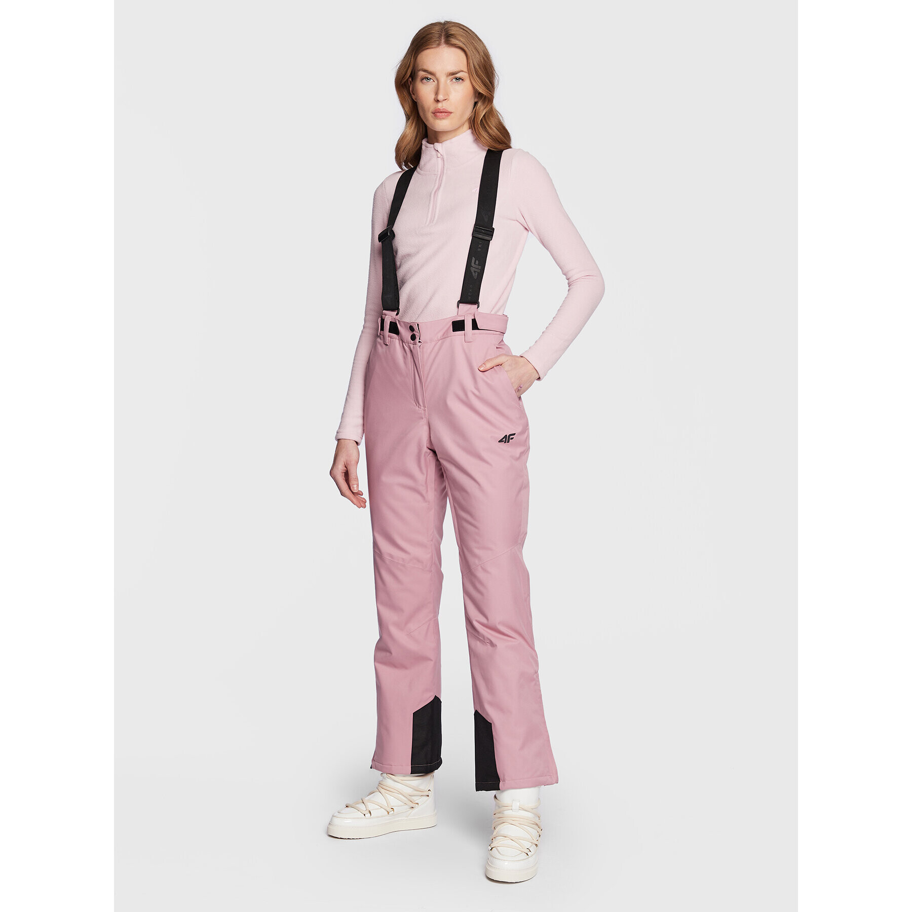 4F Ски панталони H4Z22-SPDN002 Розов Relaxed Fit - Pepit.bg
