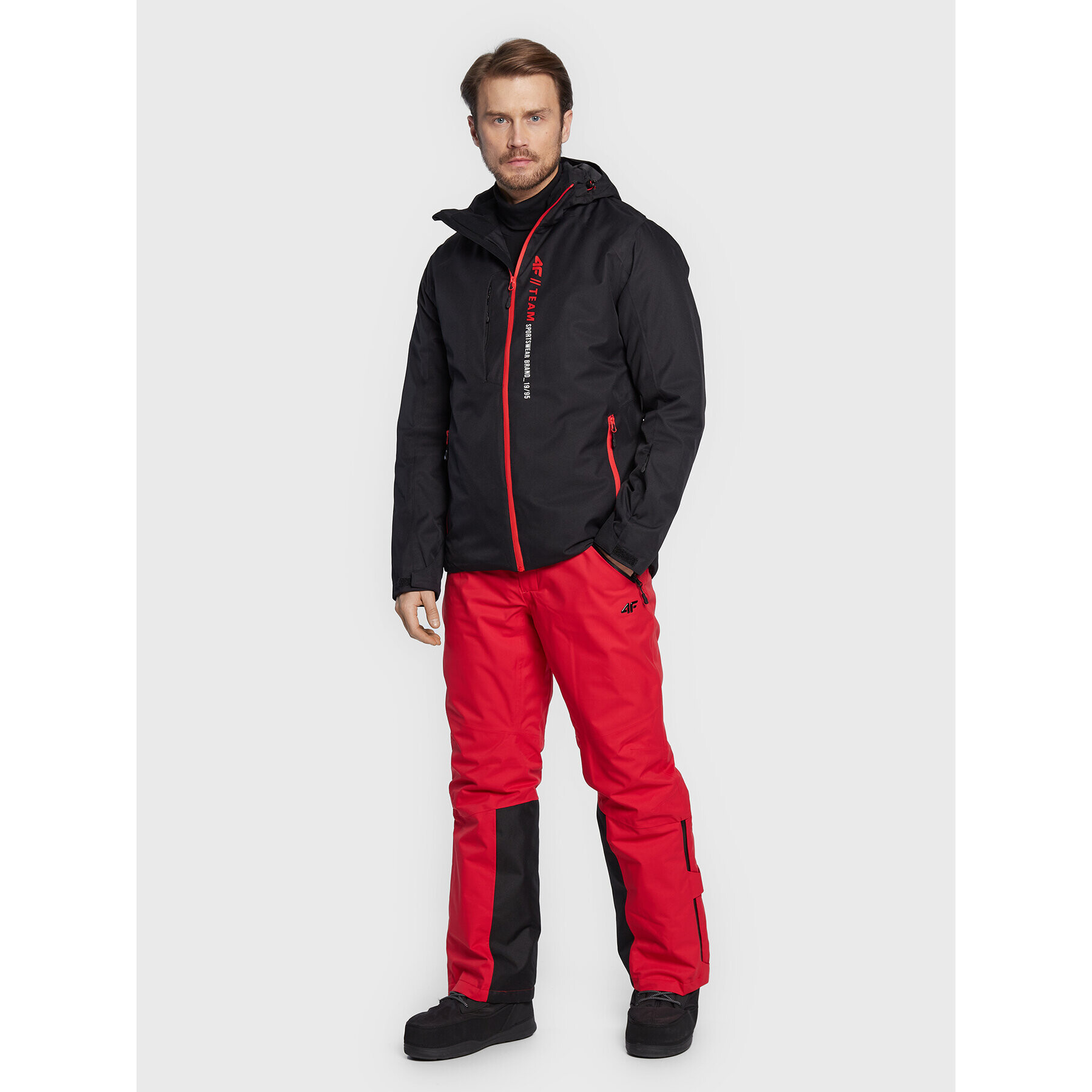 4F Ски панталони H4Z22-SPMN006 Червен Regular Fit - Pepit.bg
