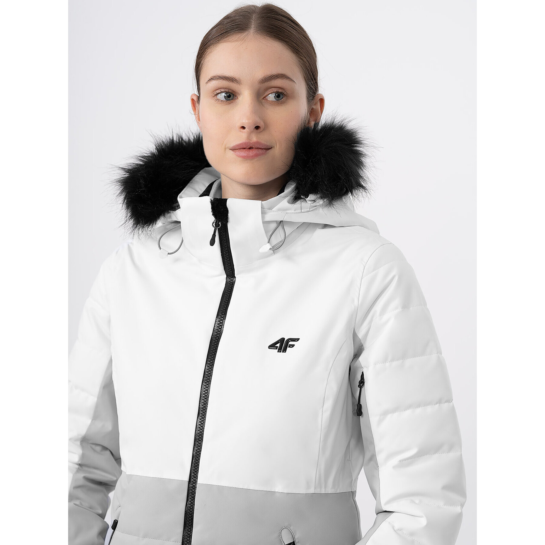 4F Скиорско яке AW23TTJAF337 Сив Slim Fit - Pepit.bg
