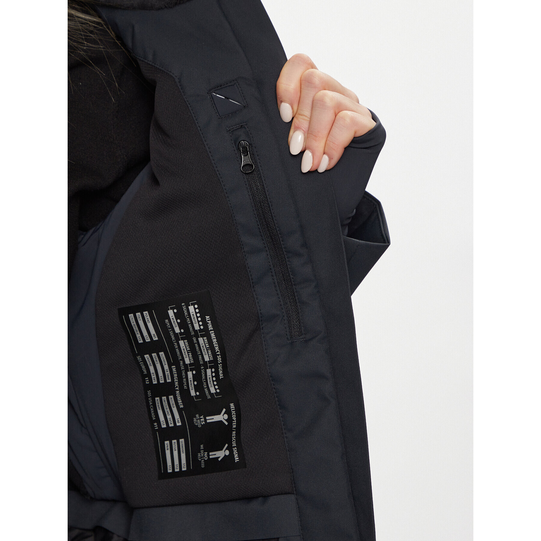 4F Скиорско яке AW23TTJAF339 Черен Slim Fit - Pepit.bg