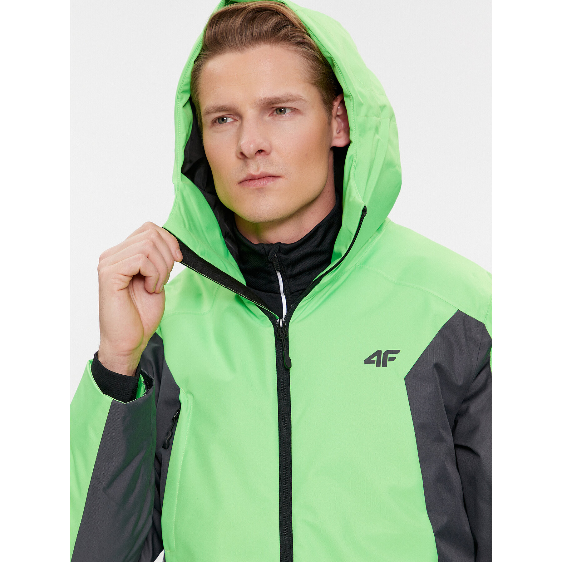 4F Скиорско яке AW23TTJAM306 Зелен Regular Fit - Pepit.bg