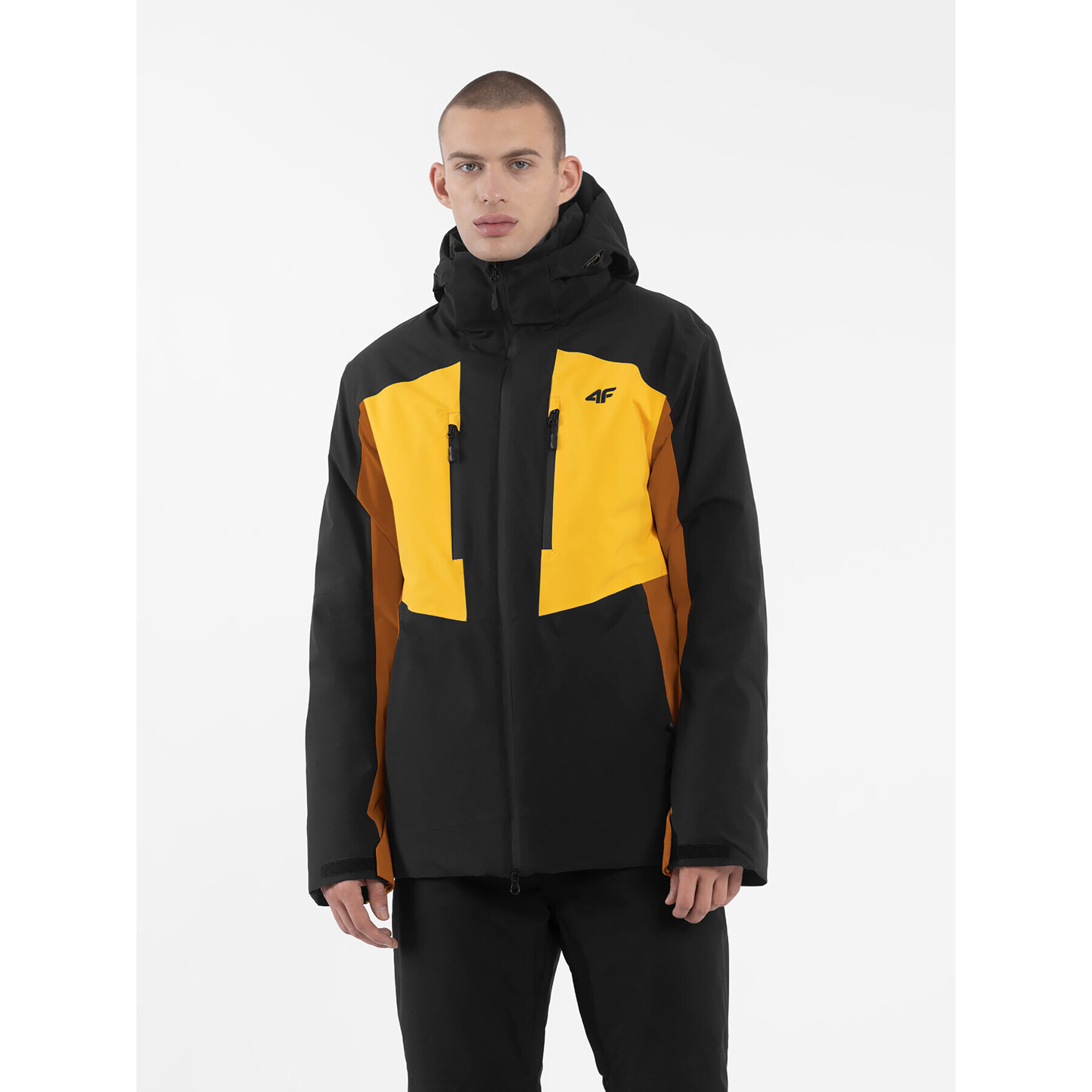 4F Скиорско яке AW23TTJAM345 Жълт Regular Fit - Pepit.bg