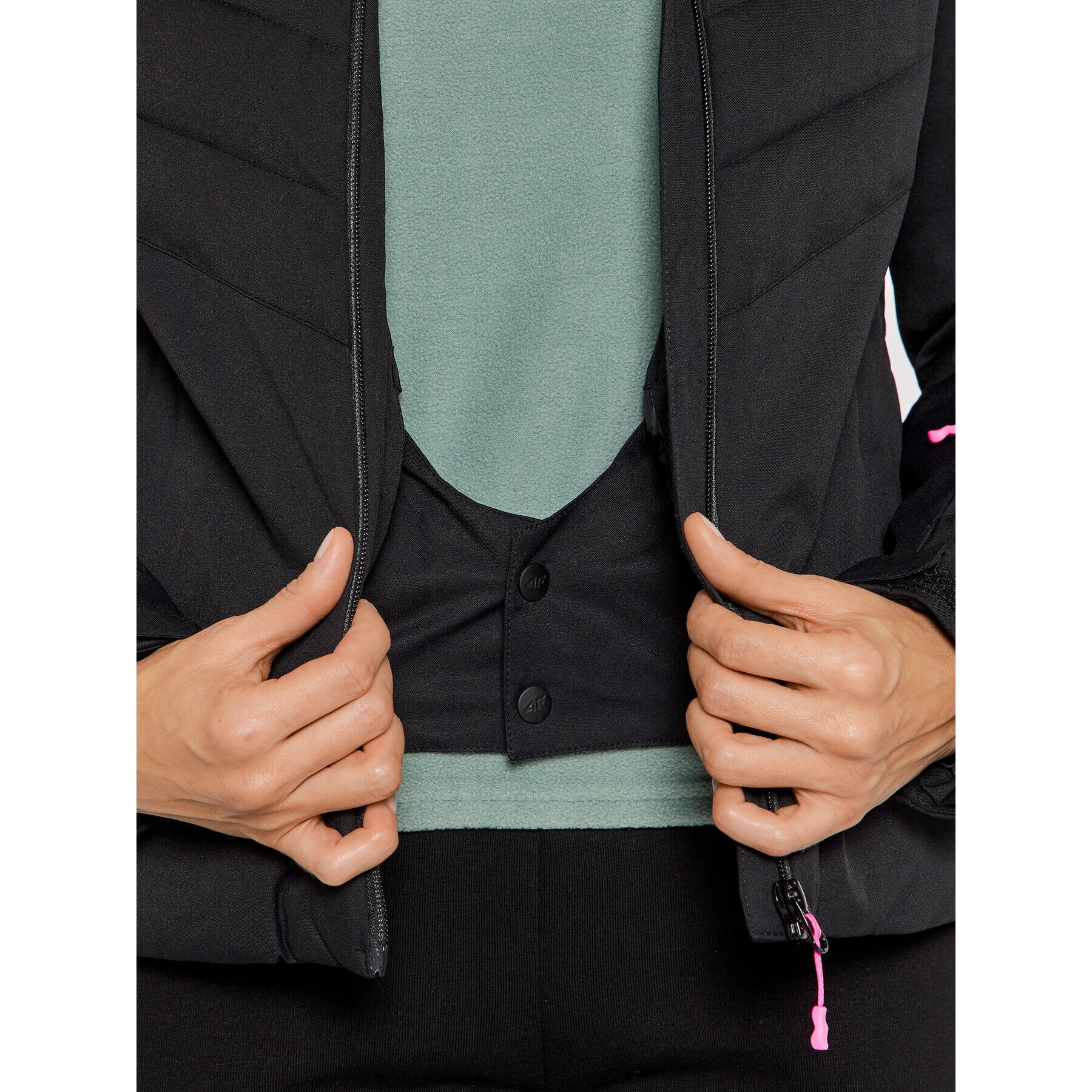4F Скиорско яке H4Z21-KUDN003 Черен Regular Fit - Pepit.bg