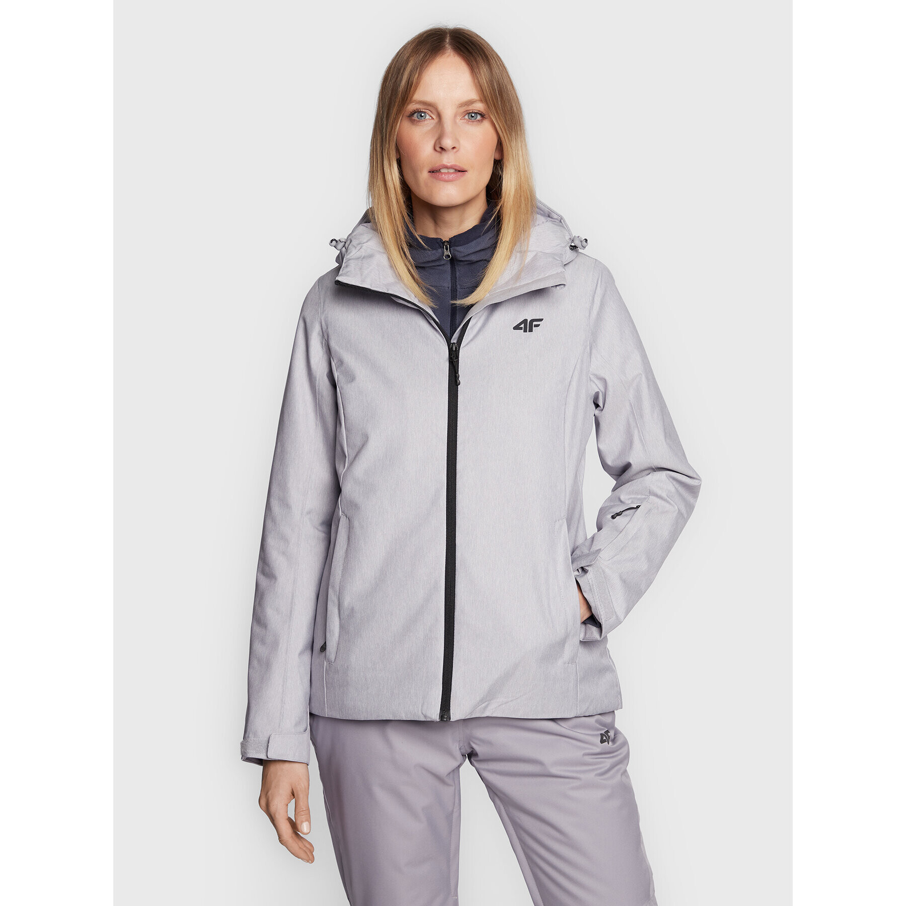 4F Скиорско яке H4Z22-KUDN001 Сив Regular Fit - Pepit.bg