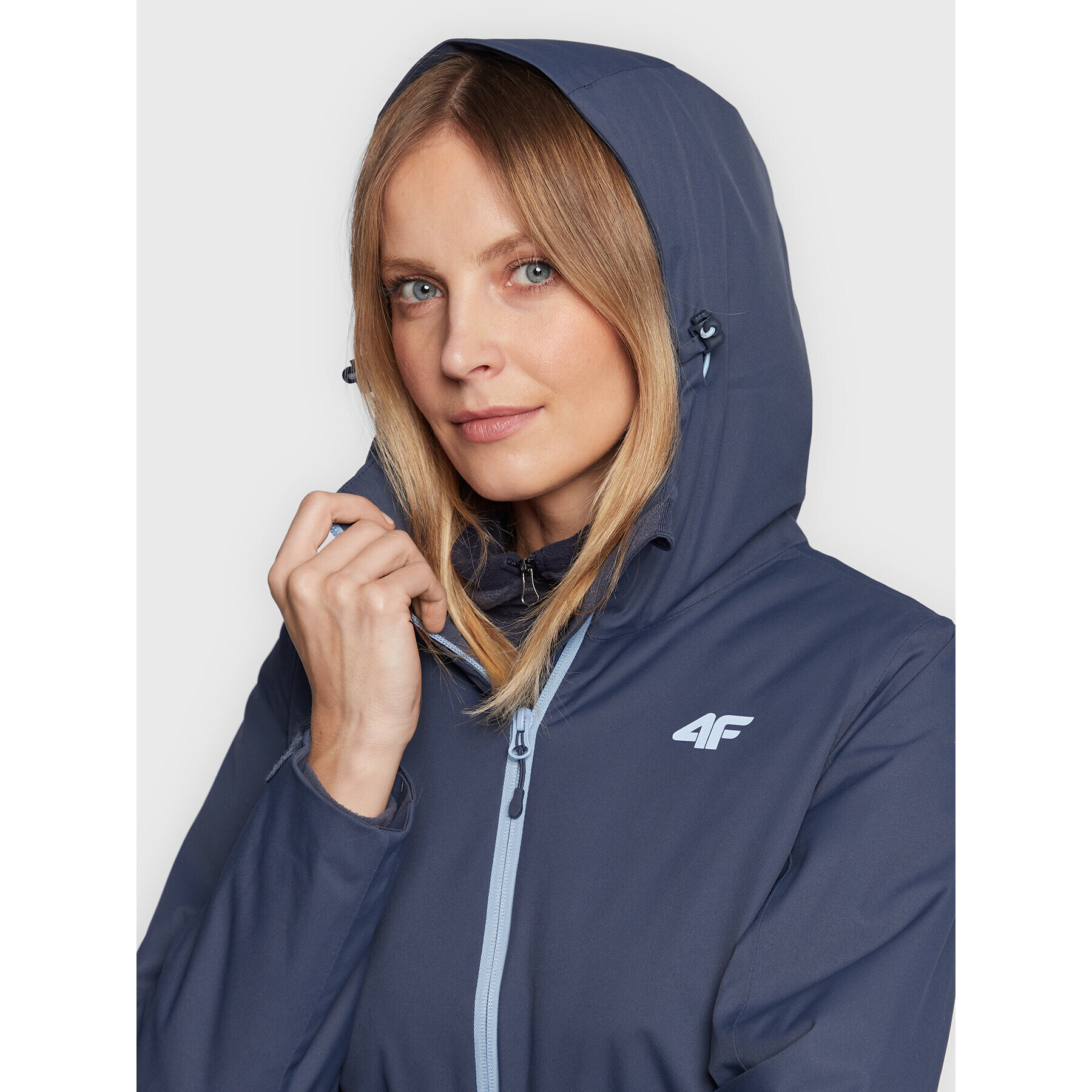 4F Скиорско яке H4Z22-KUDN001 Тъмносин Regular Fit - Pepit.bg