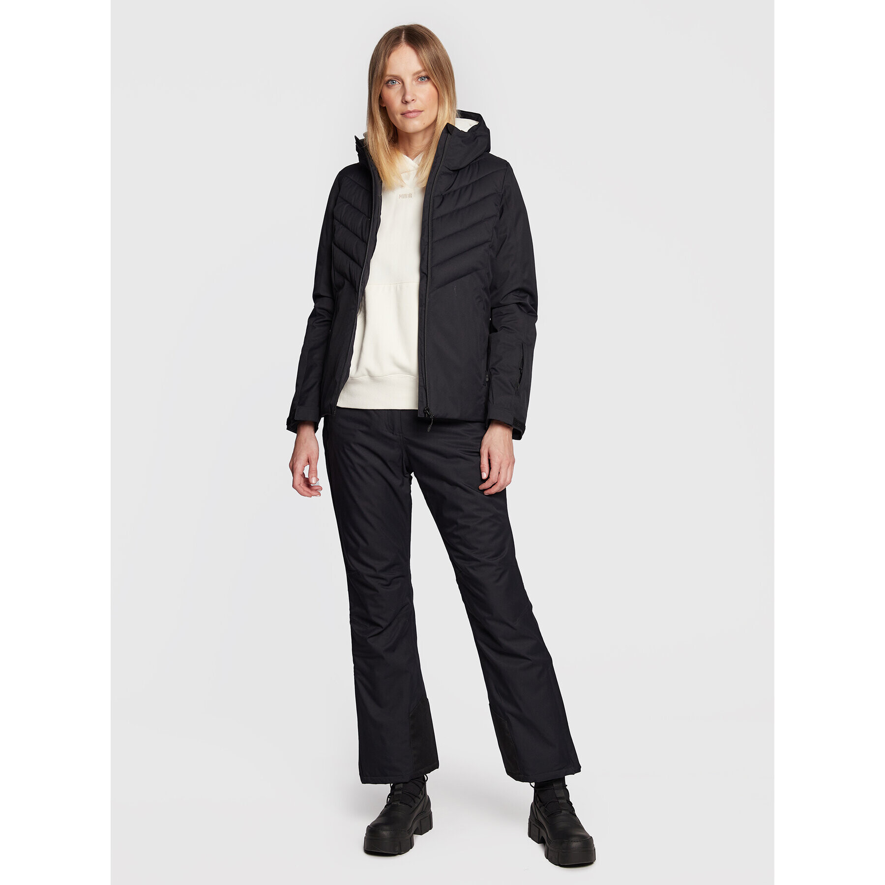 4F Скиорско яке H4Z22-KUDN003 Черен Regular Fit - Pepit.bg