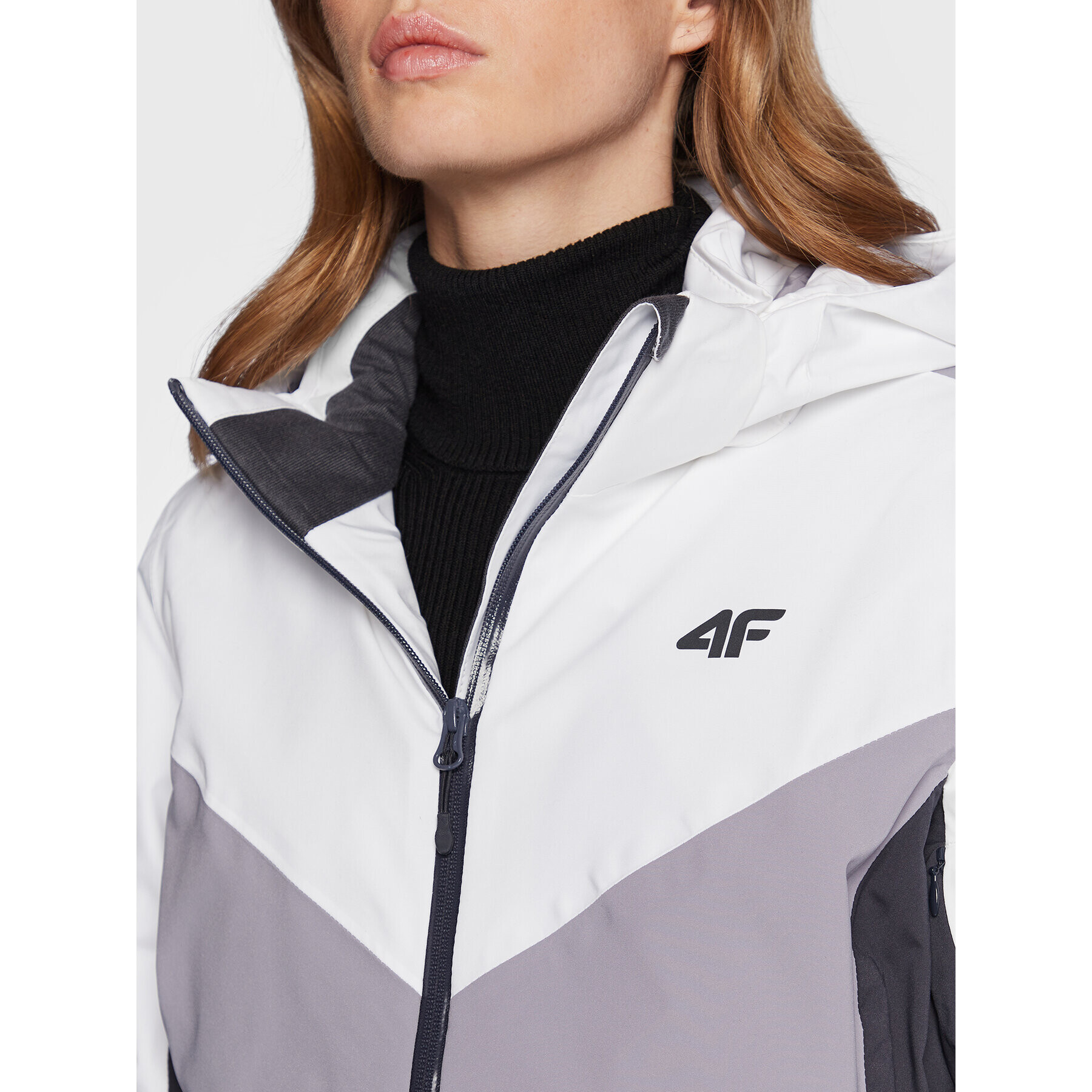 4F Скиорско яке H4Z22-KUDN008 Сив Regular Fit - Pepit.bg