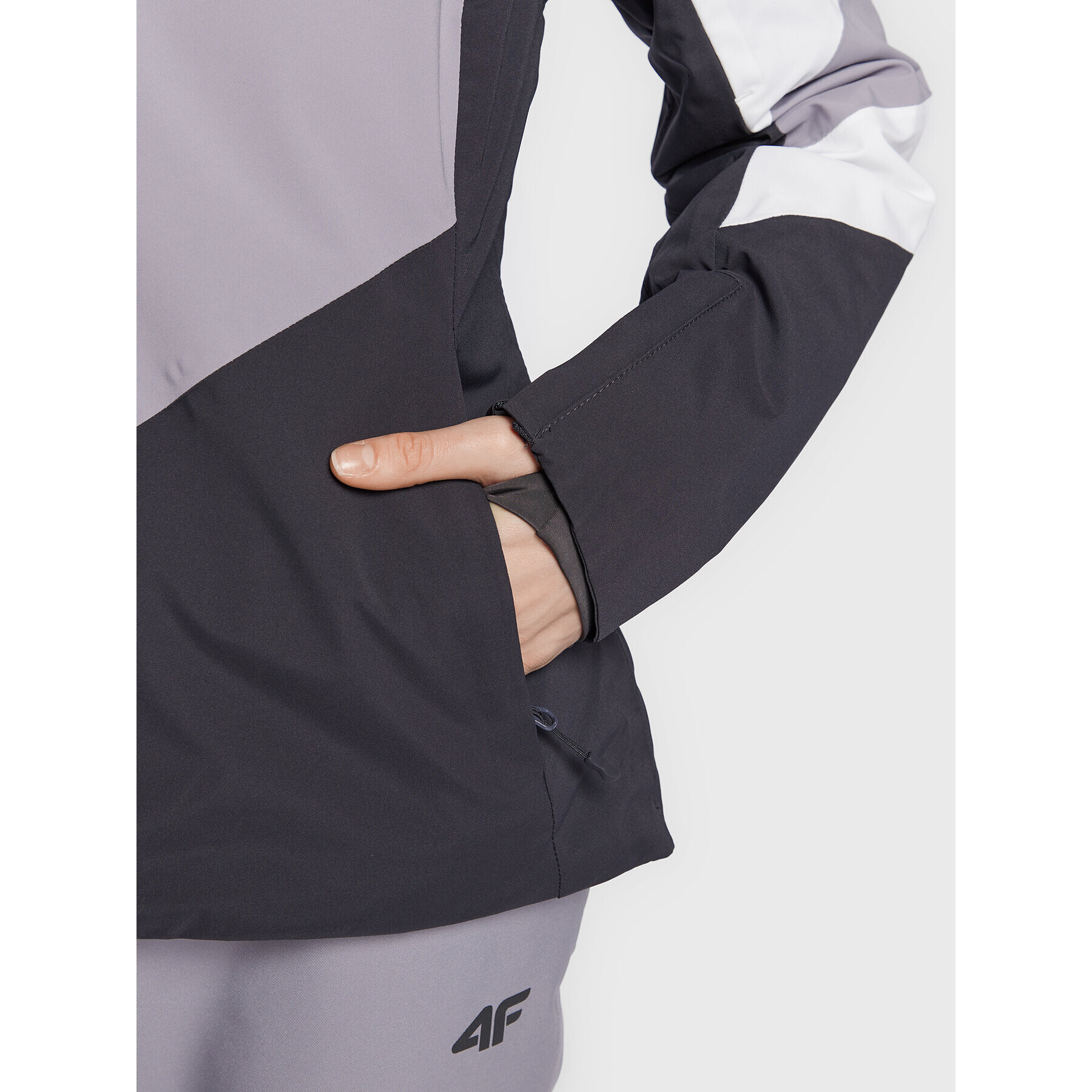4F Скиорско яке H4Z22-KUDN008 Сив Regular Fit - Pepit.bg