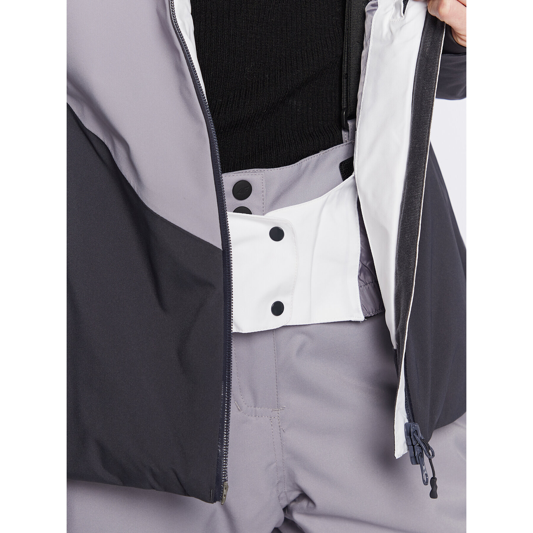 4F Скиорско яке H4Z22-KUDN008 Сив Regular Fit - Pepit.bg