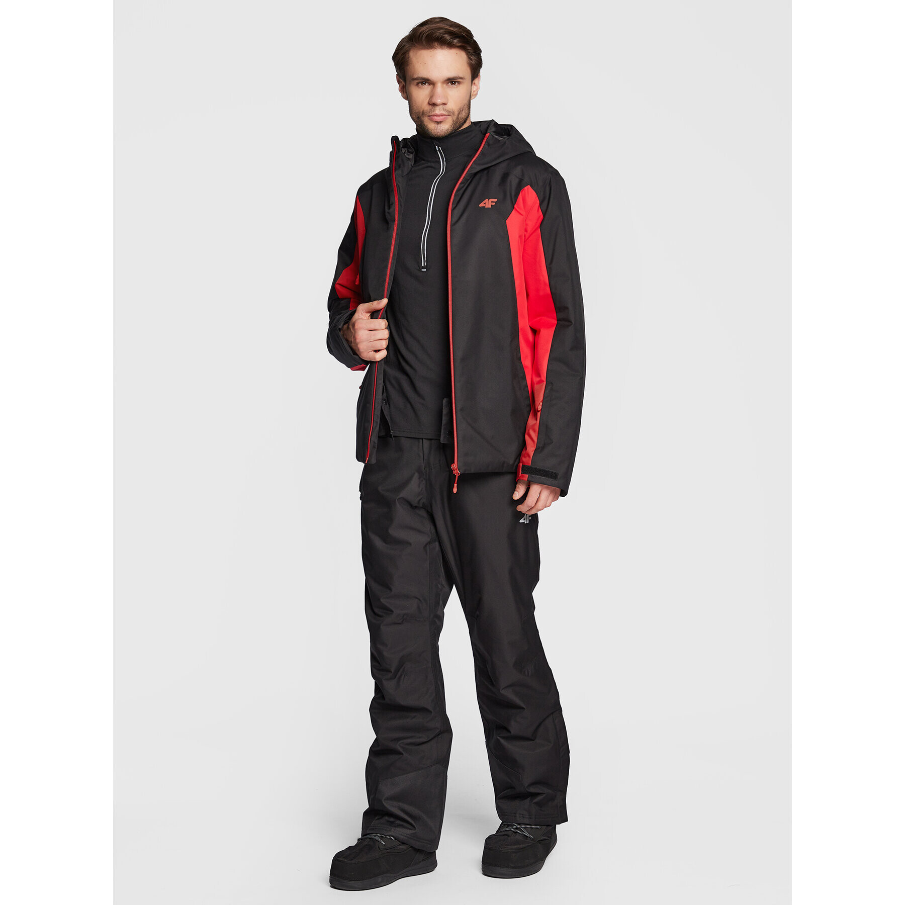 4F Скиорско яке H4Z22-KUMN002 Черен Regular Fit - Pepit.bg