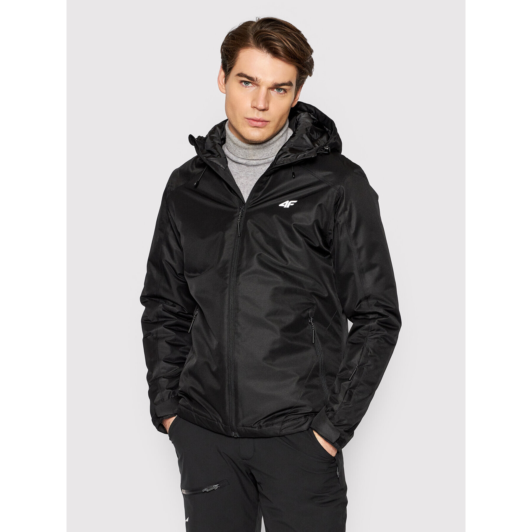4F Скиорско яке H4Z21-KUMN001 Черен Regular Fit - Pepit.bg