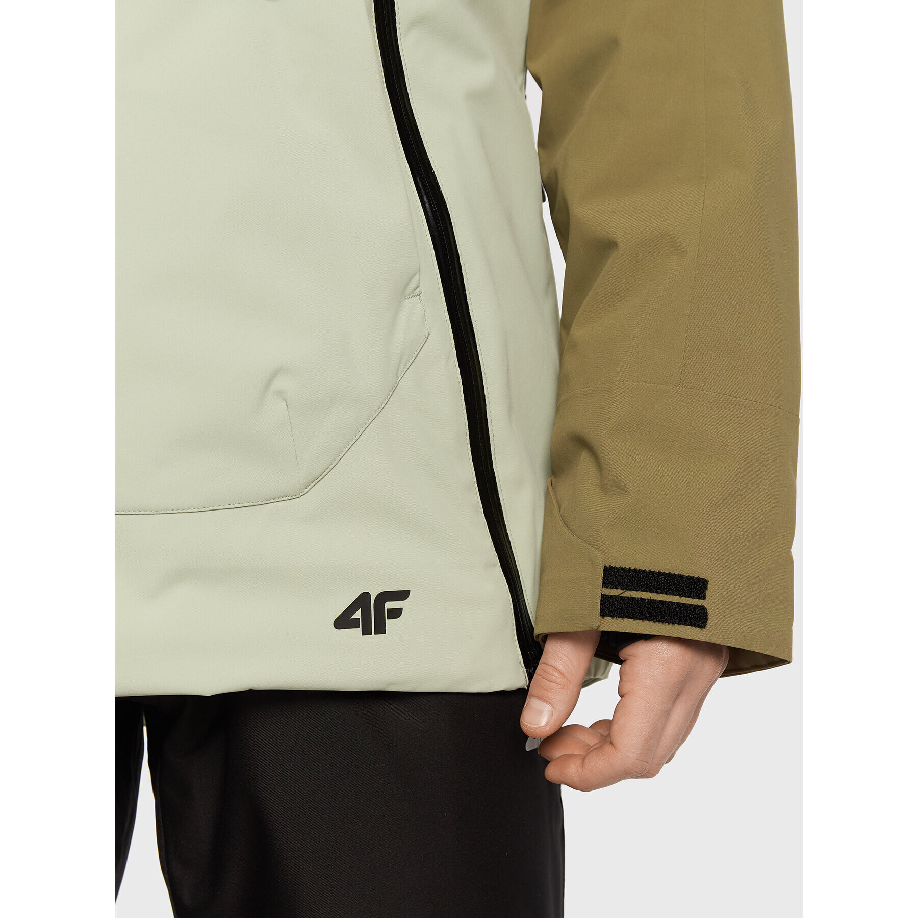 4F Сноуборд яке H4Z22-KUMS002 Зелен Regular Fit - Pepit.bg