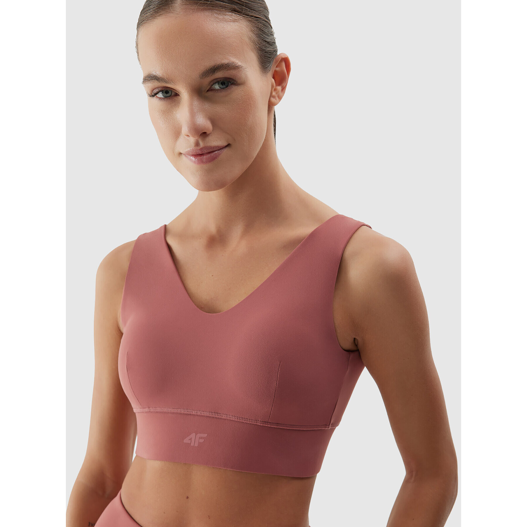 4F Спортен сутиен AW23USBAF080 Червен Slim Fit - Pepit.bg