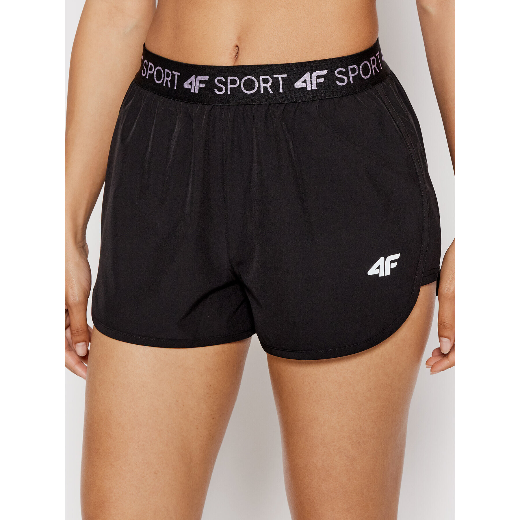 4F Спортни шорти H4L22-SKDF010 Черен Regular Fit - Pepit.bg