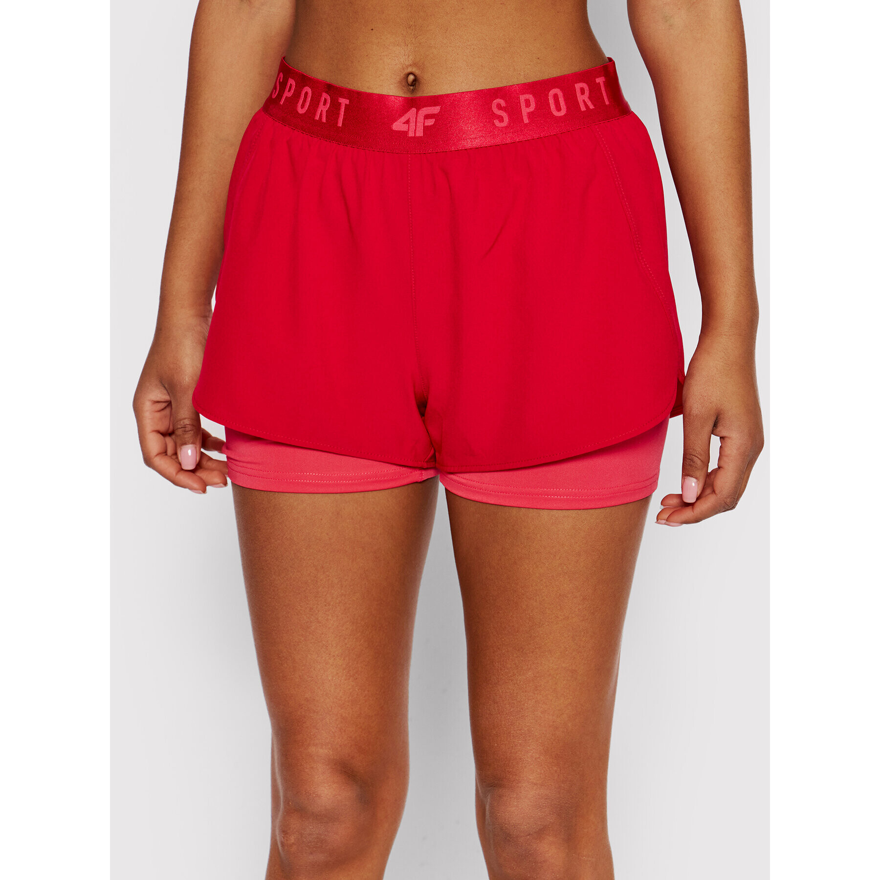 4F Спортни шорти H4L22-SKDF011 Червен Regular Fit - Pepit.bg