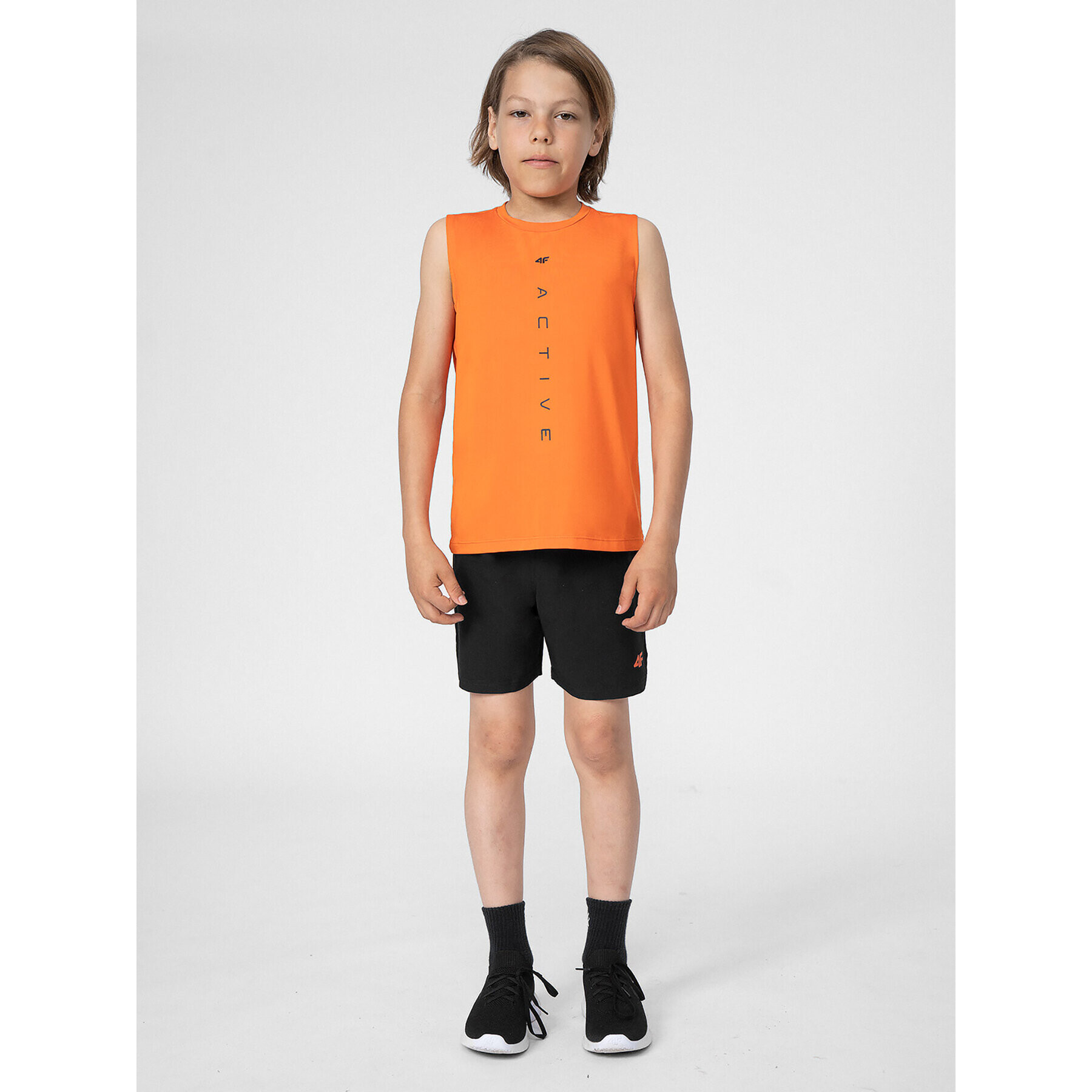 4F Спортни шорти JSS23TFSHM152 Черен Regular Fit - Pepit.bg