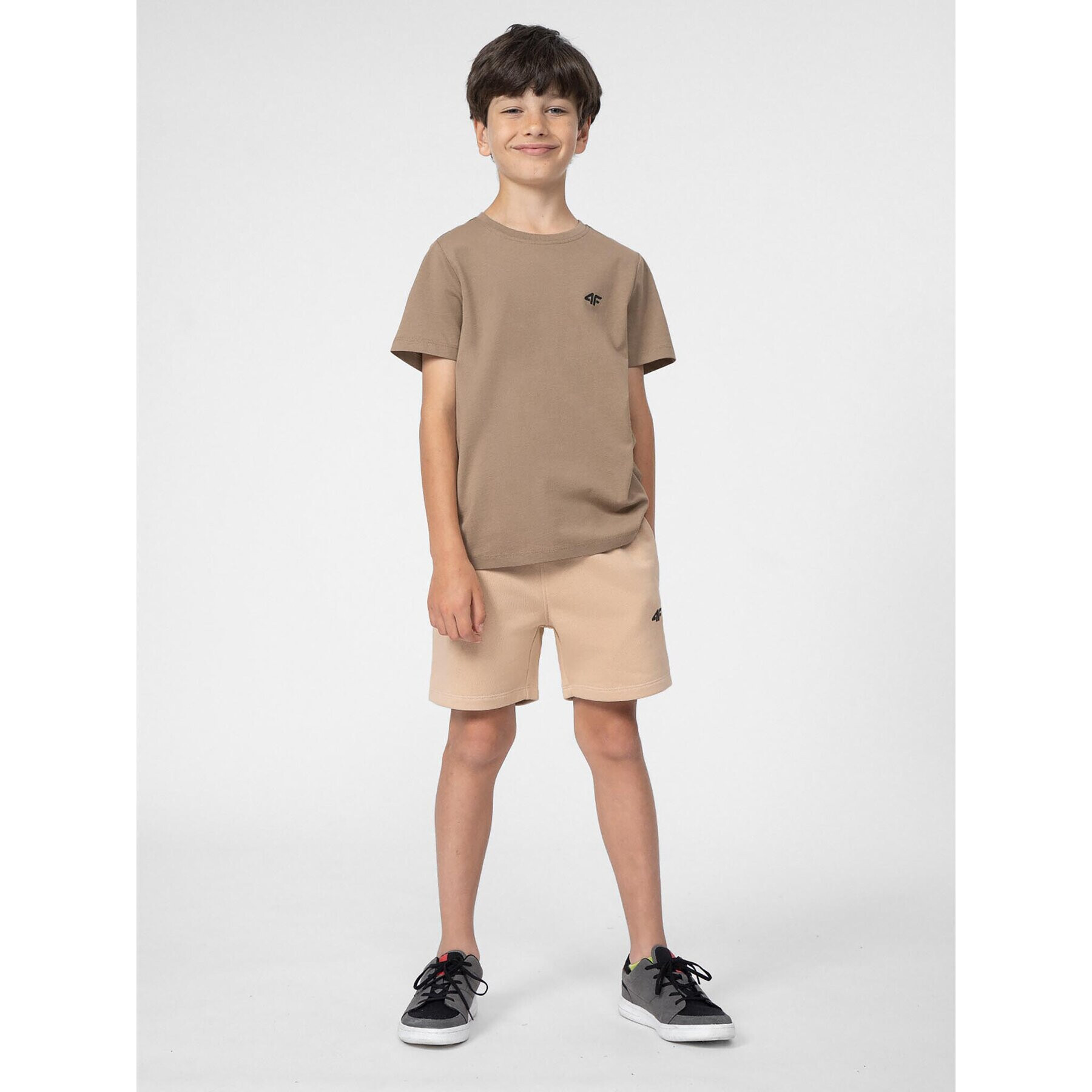 4F Спортни шорти JSS23TSHOM048 Бежов Regular Fit - Pepit.bg