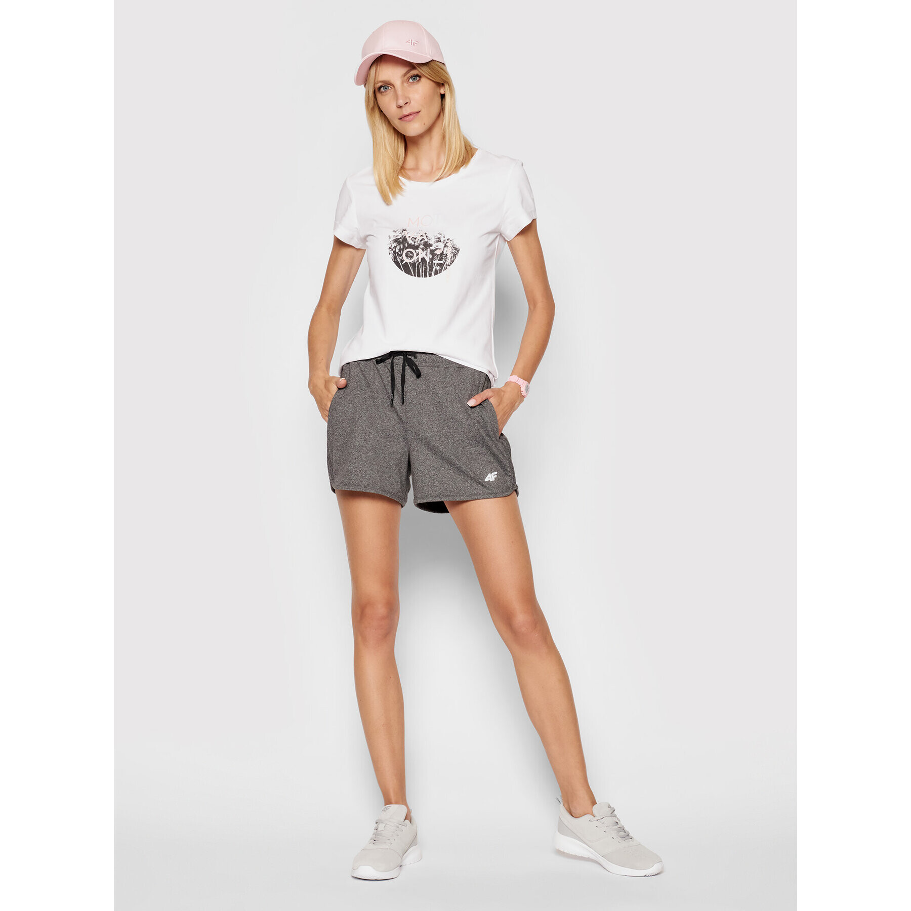 4F Спортни шорти NOSH4-SKDF001 Сив Regular Fit - Pepit.bg