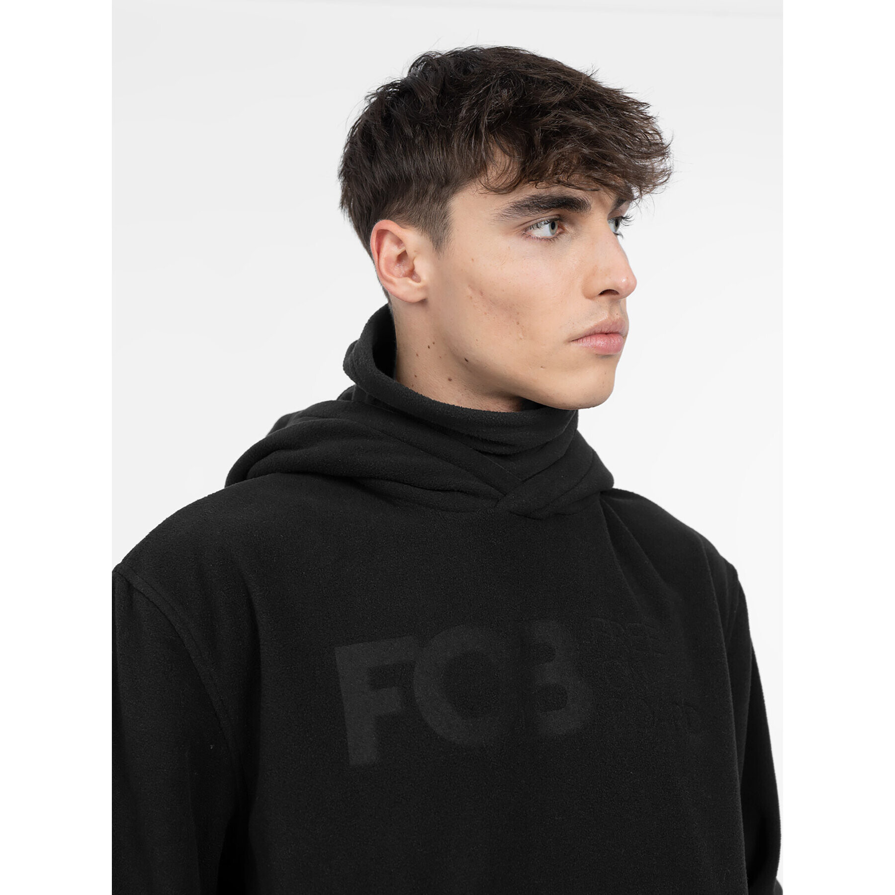 4F Суитшърт AW23TFLEM136 Черен Regular Fit - Pepit.bg