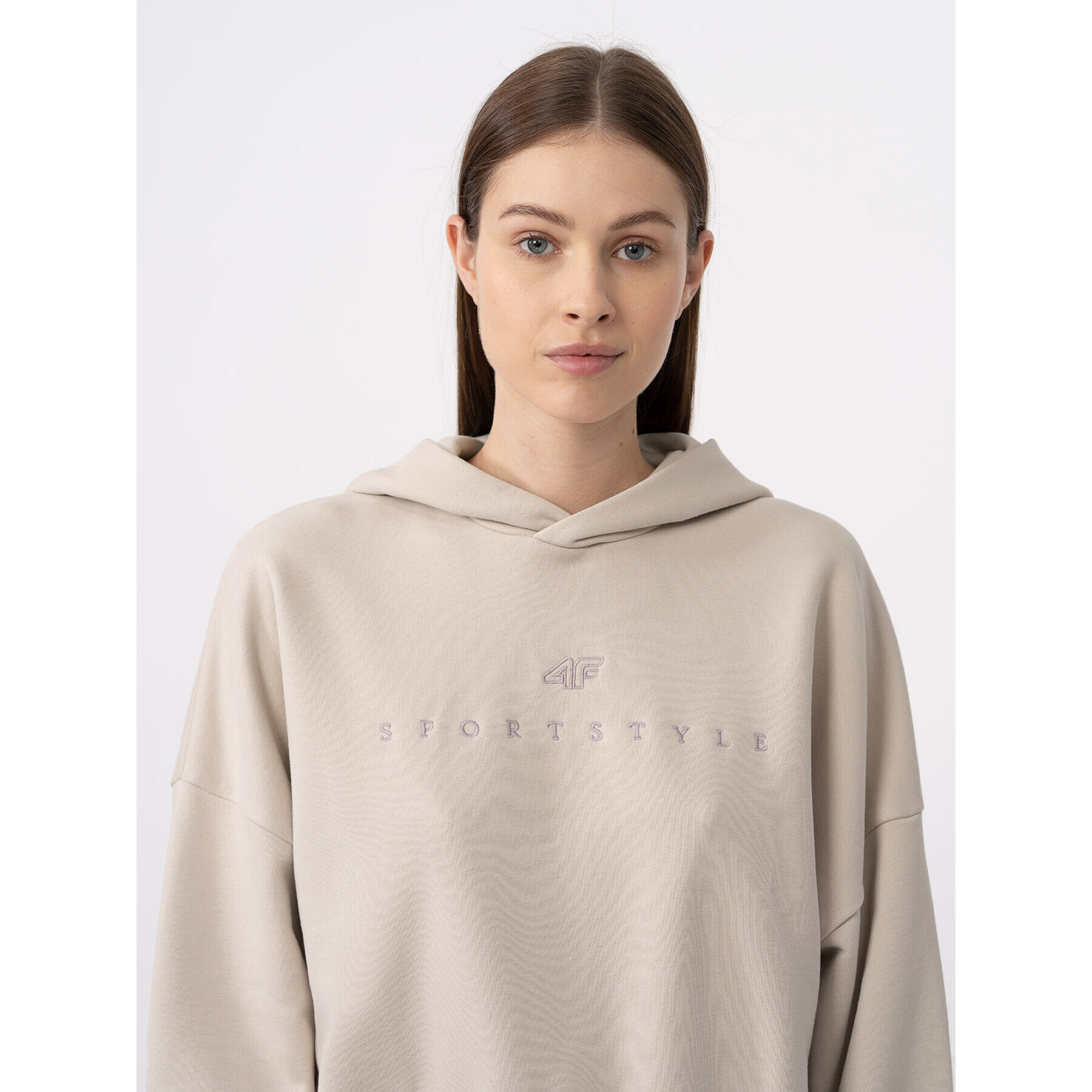 4F Суитшърт AW23TSWSF0717 Бежов Regular Fit - Pepit.bg
