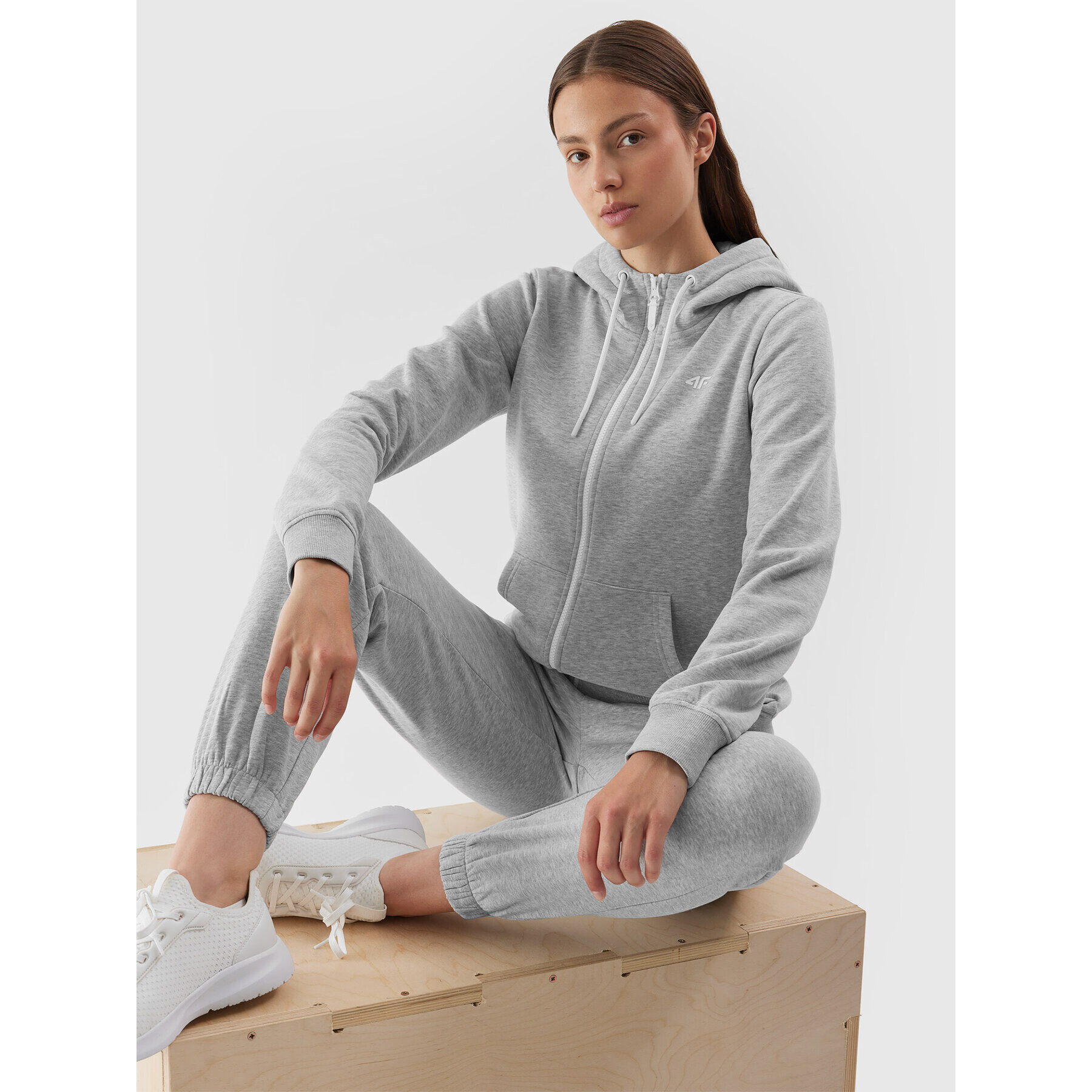 4F Суитшърт AW23TSWSF0730 Сив Regular Fit - Pepit.bg