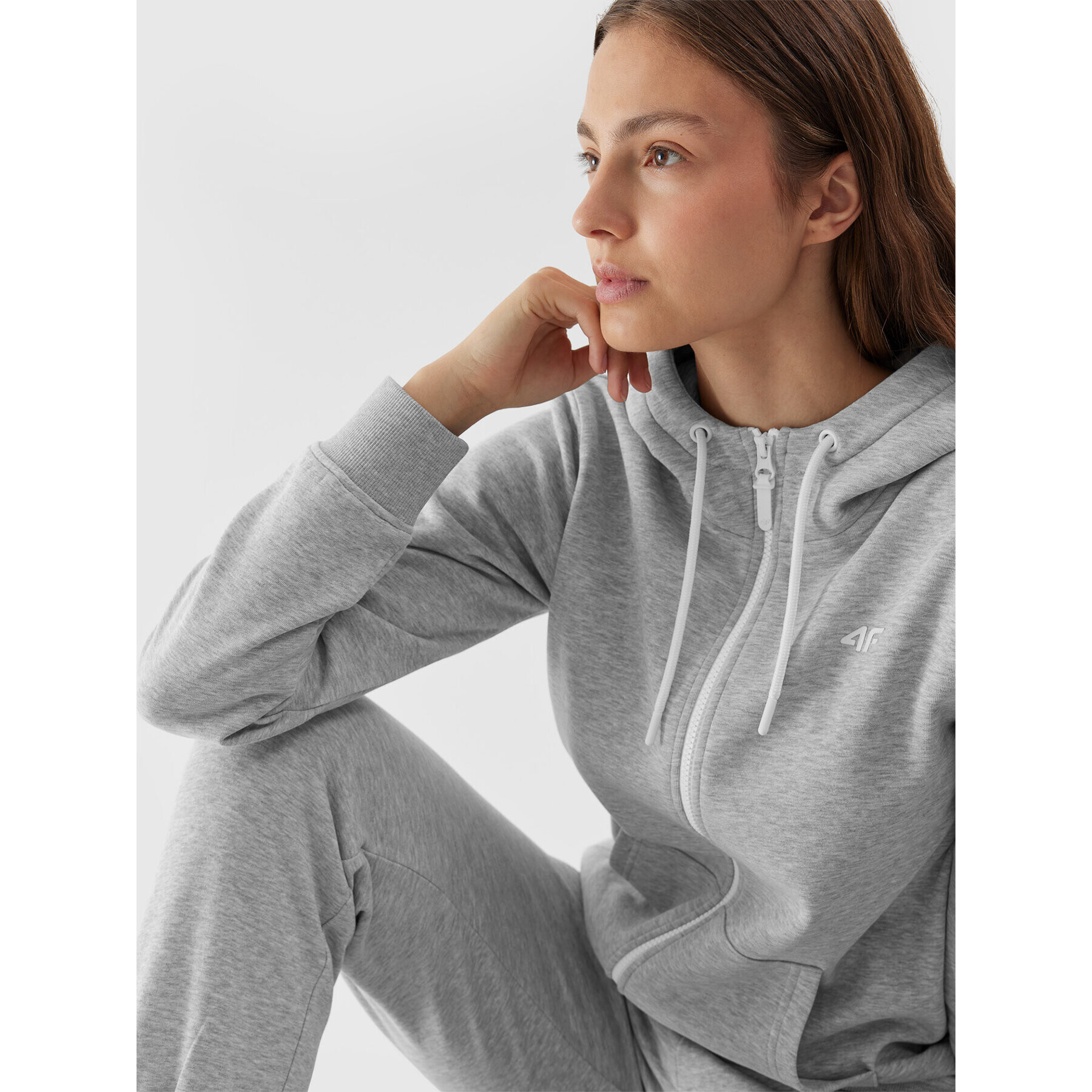 4F Суитшърт AW23TSWSF0730 Сив Regular Fit - Pepit.bg