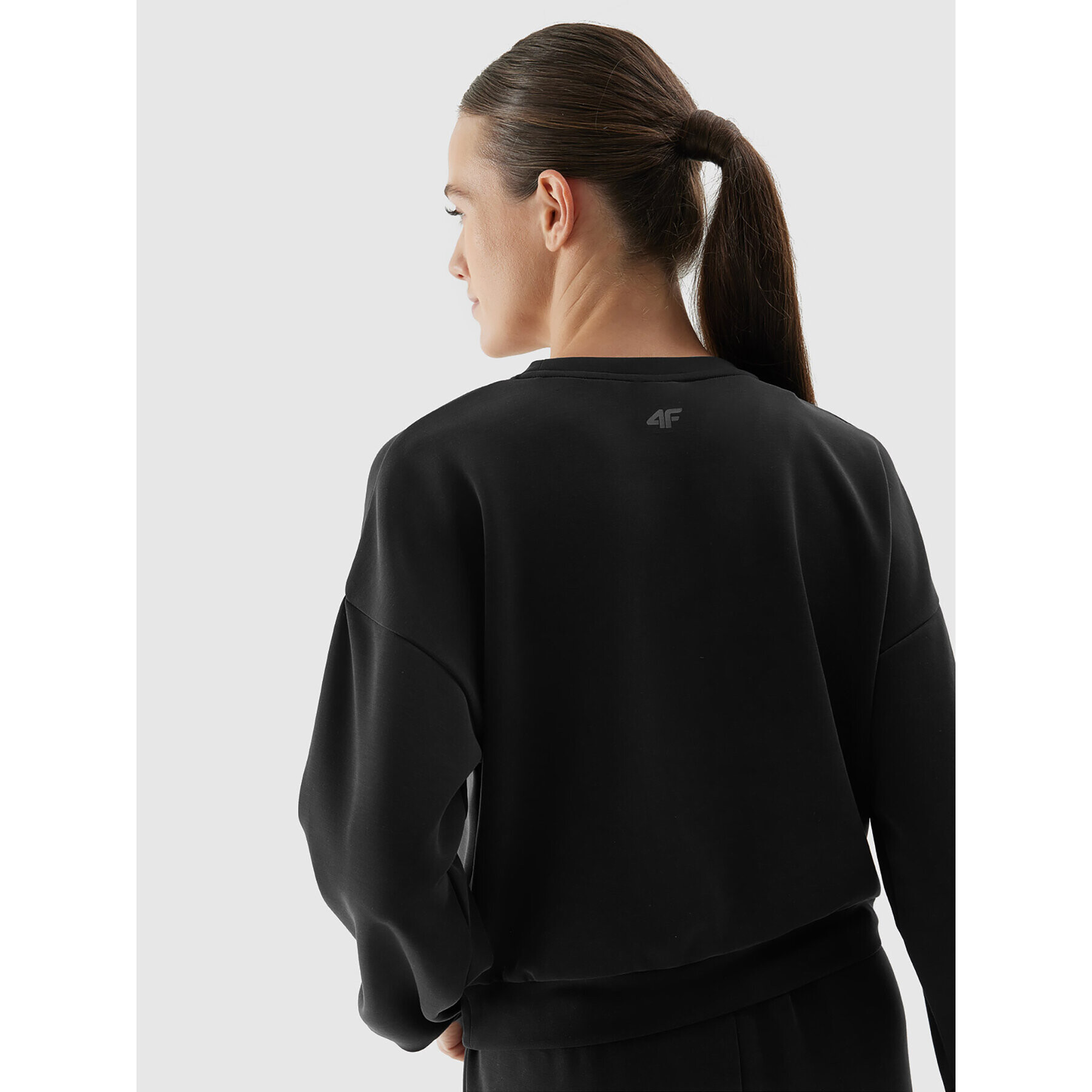 4F Суитшърт AW23TSWSF701 Черен Regular Fit - Pepit.bg