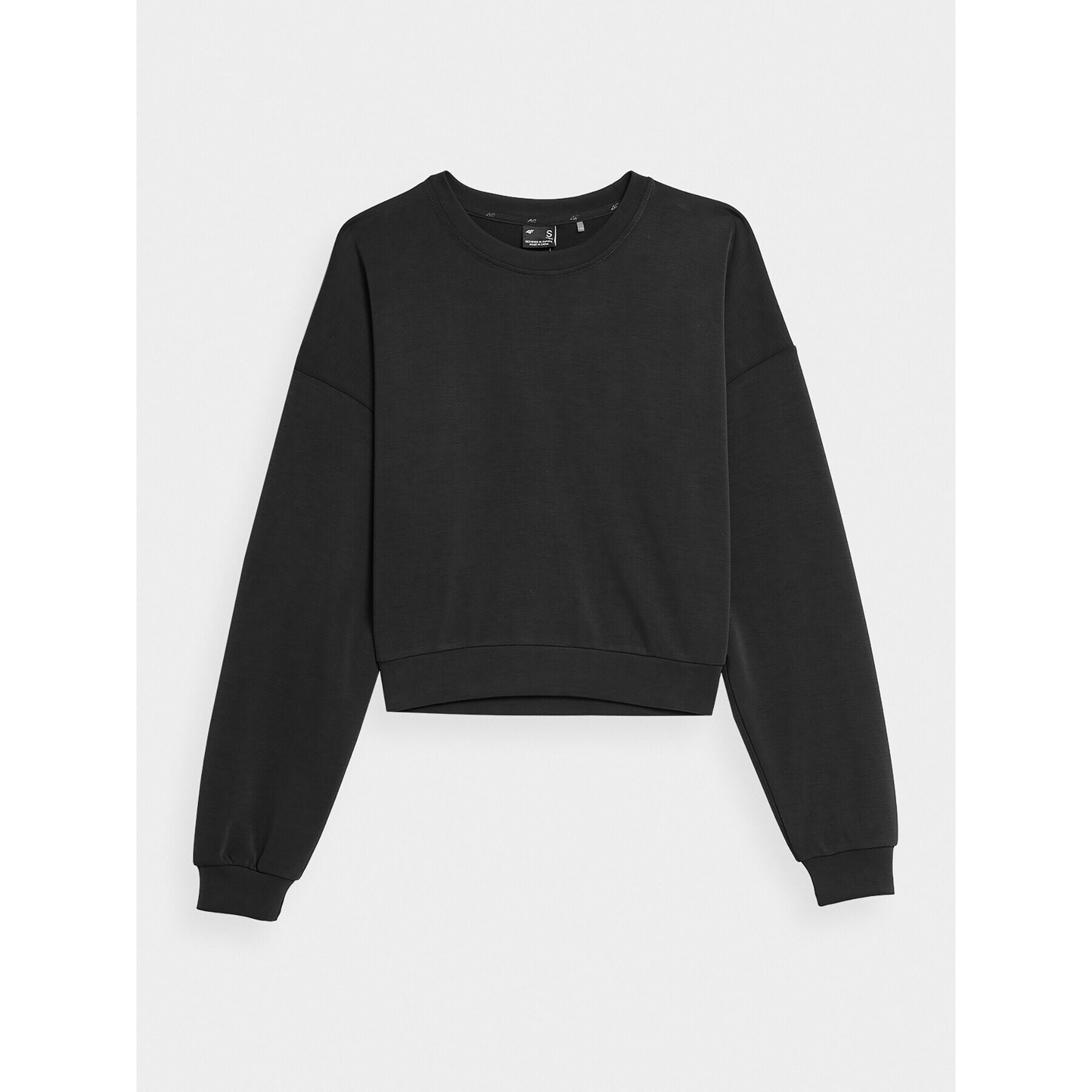 4F Суитшърт AW23TSWSF701 Черен Regular Fit - Pepit.bg