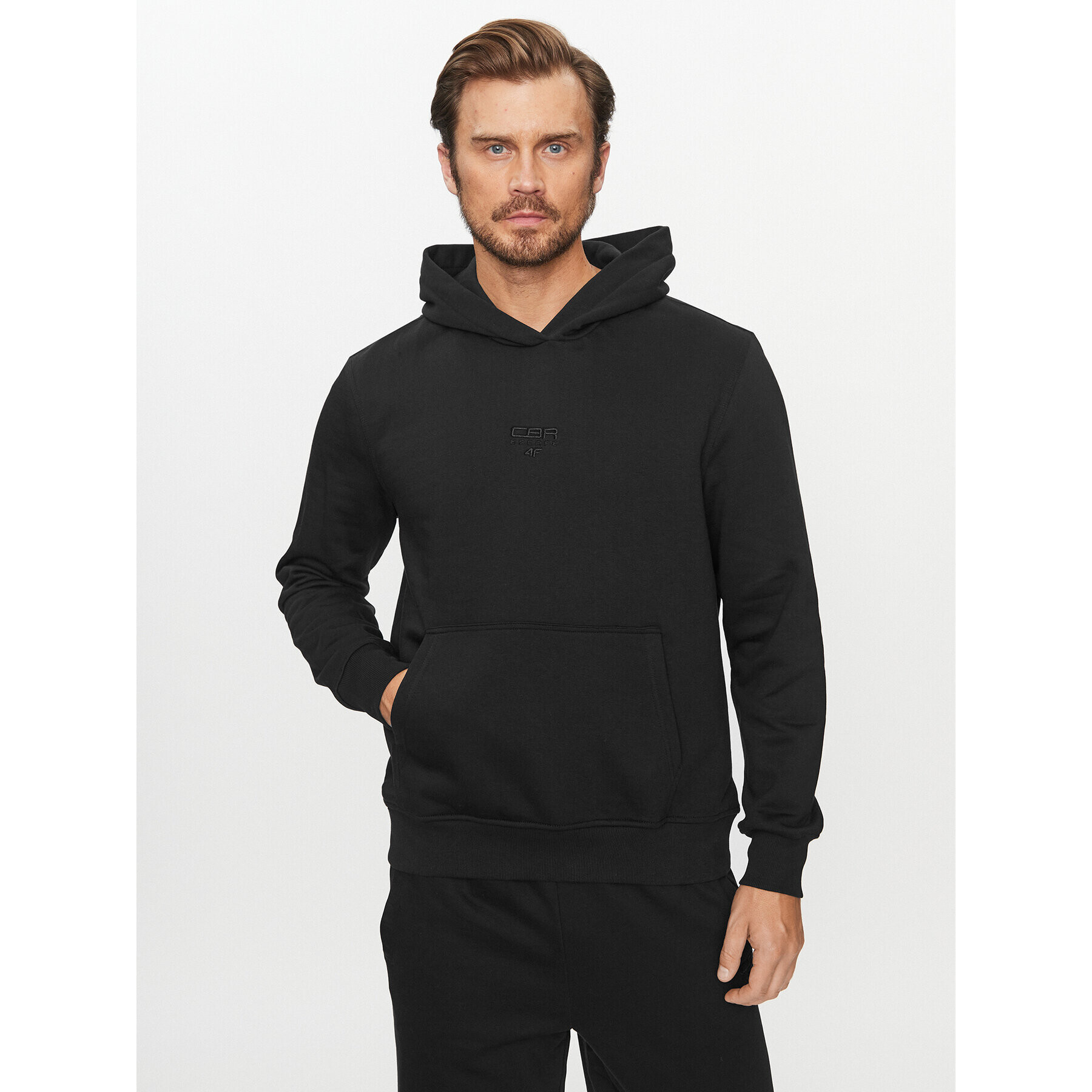 4F Суитшърт AW23TSWSM0710 Черен Regular Fit - Pepit.bg