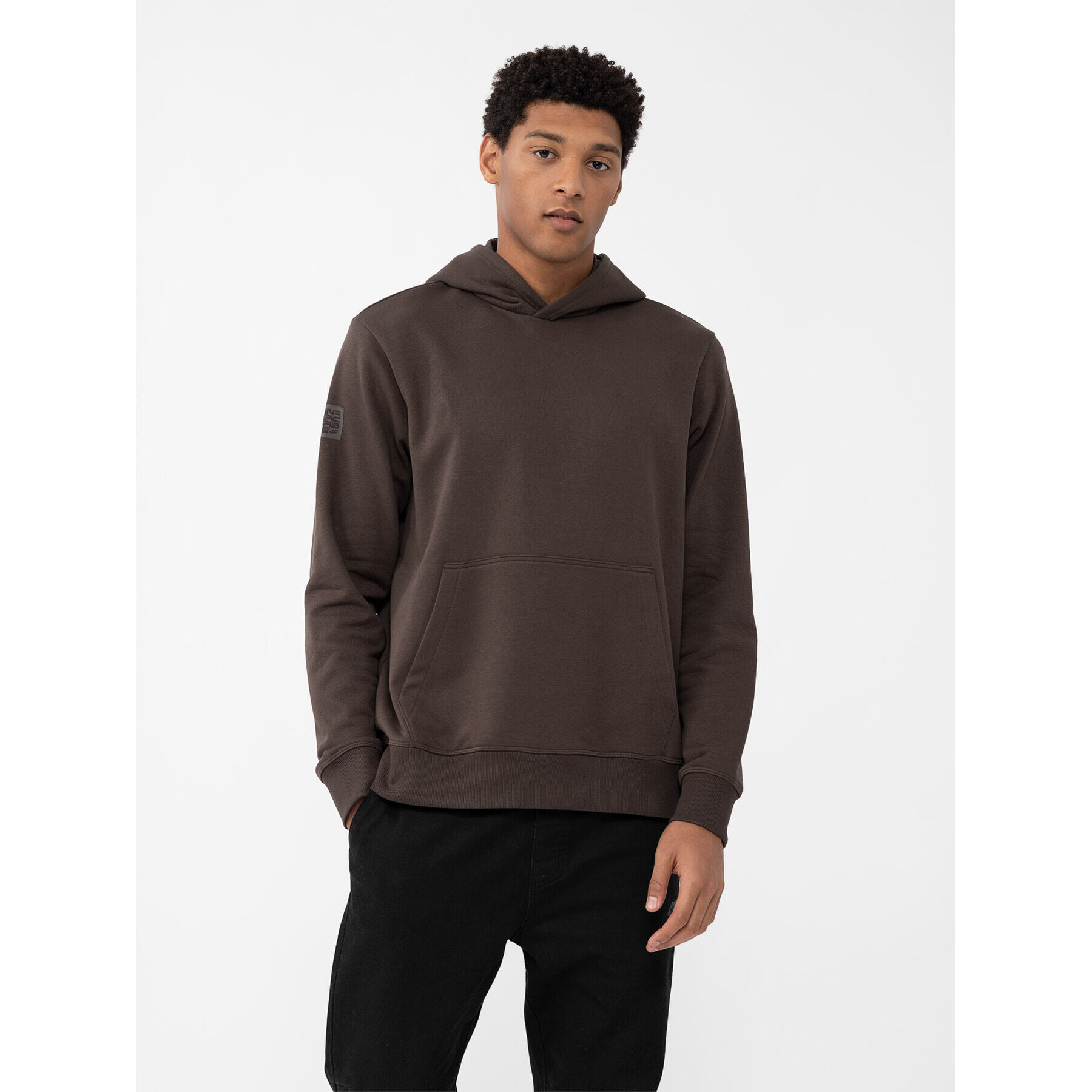4F Суитшърт AW23TSWSM688 Кафяв Regular Fit - Pepit.bg