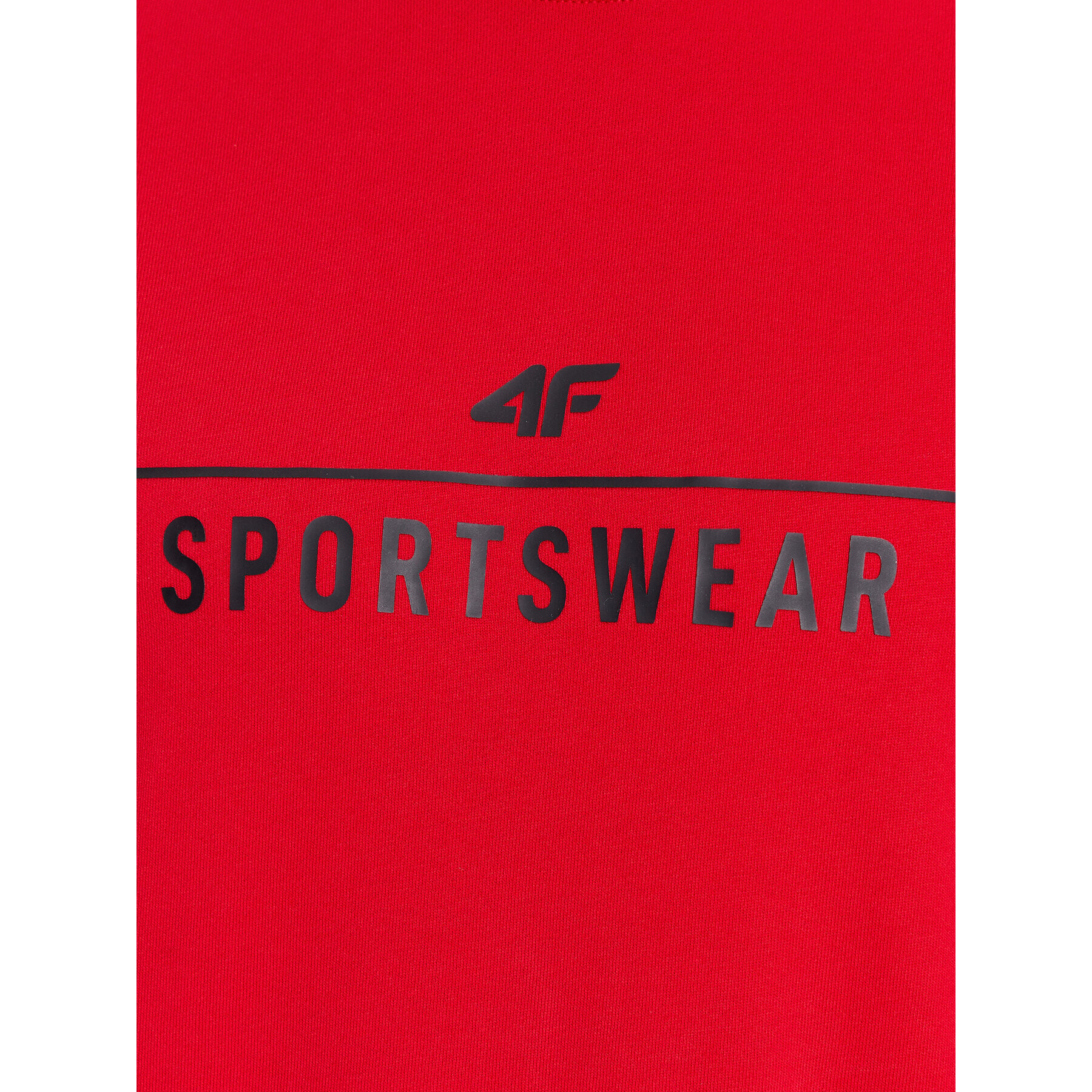 4F Суитшърт AW23TSWSM692 Червен Regular Fit - Pepit.bg