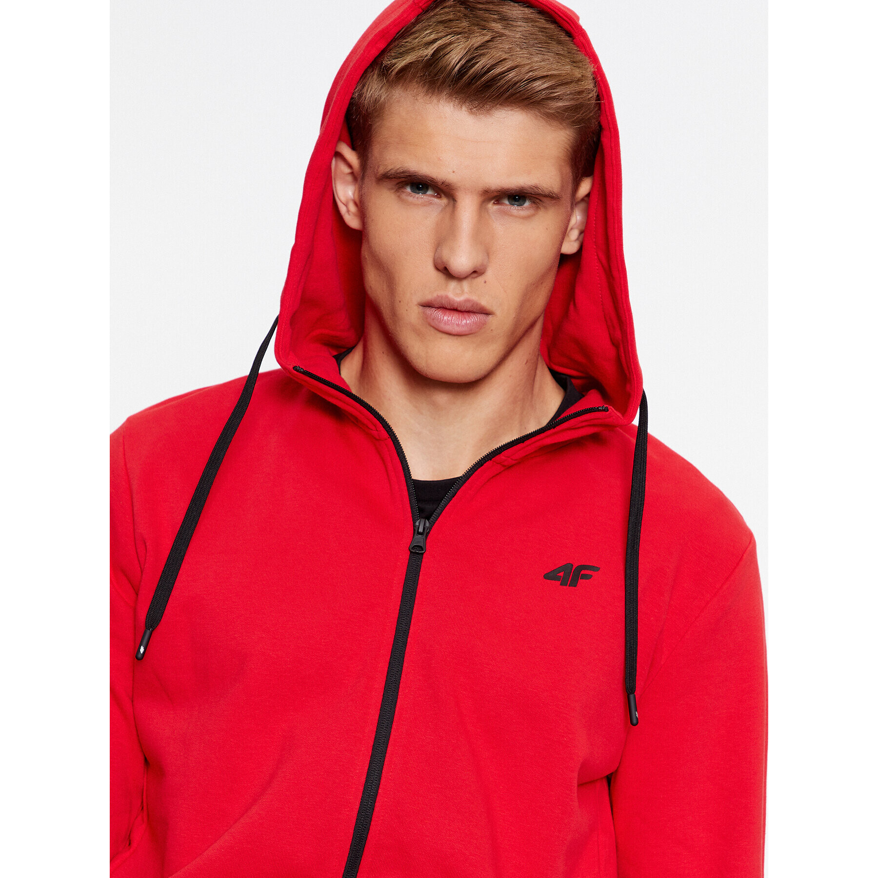 4F Суитшърт AW23TSWSM695 Червен Regular Fit - Pepit.bg