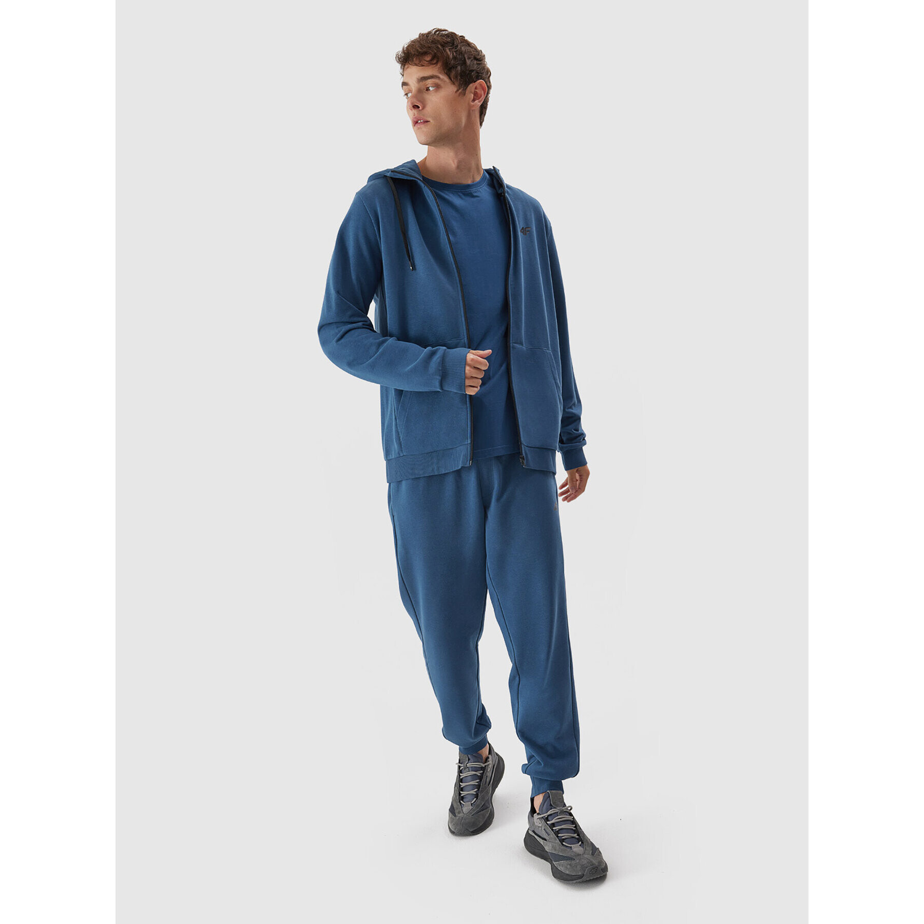 4F Суитшърт AW23TSWSM695 Син Regular Fit - Pepit.bg