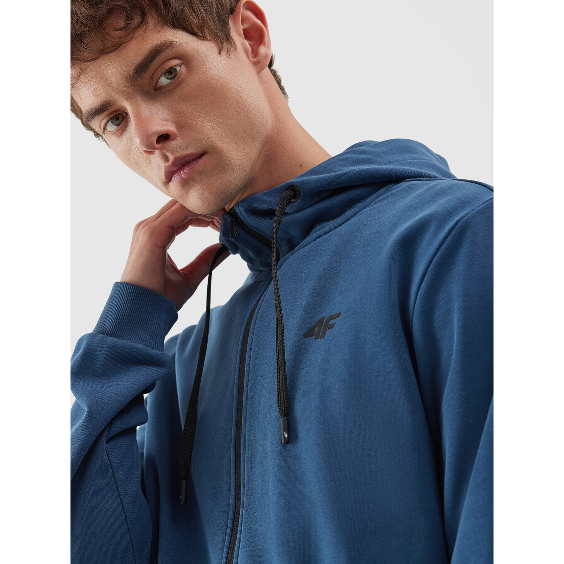 4F Суитшърт AW23TSWSM695 Син Regular Fit - Pepit.bg