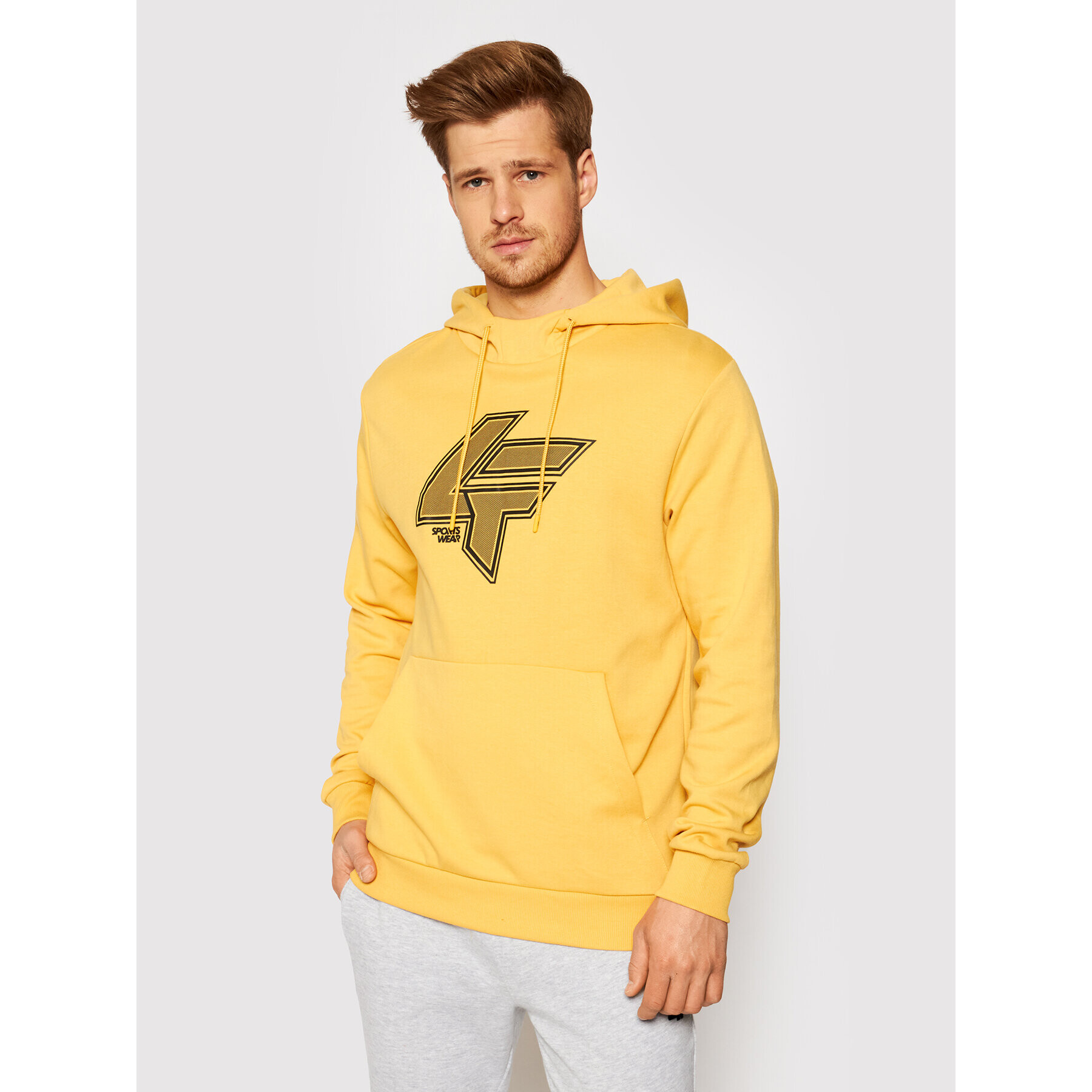 4F Суитшърт H4L21-BLM010 Жълт Regular Fit - Pepit.bg
