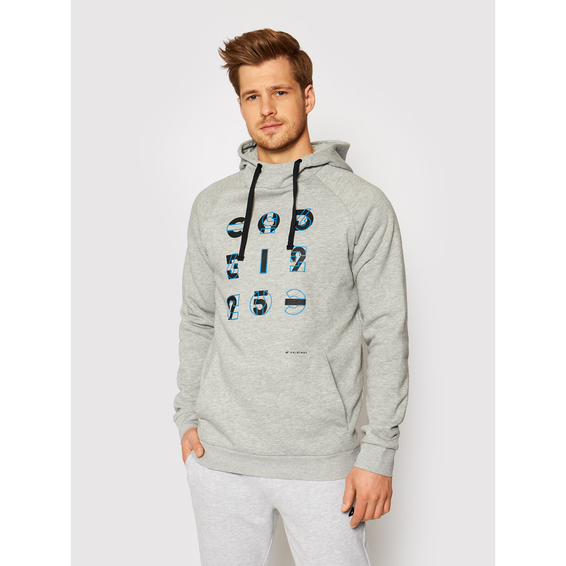 4F Суитшърт H4L21-BLM014 Сив Regular Fit - Pepit.bg